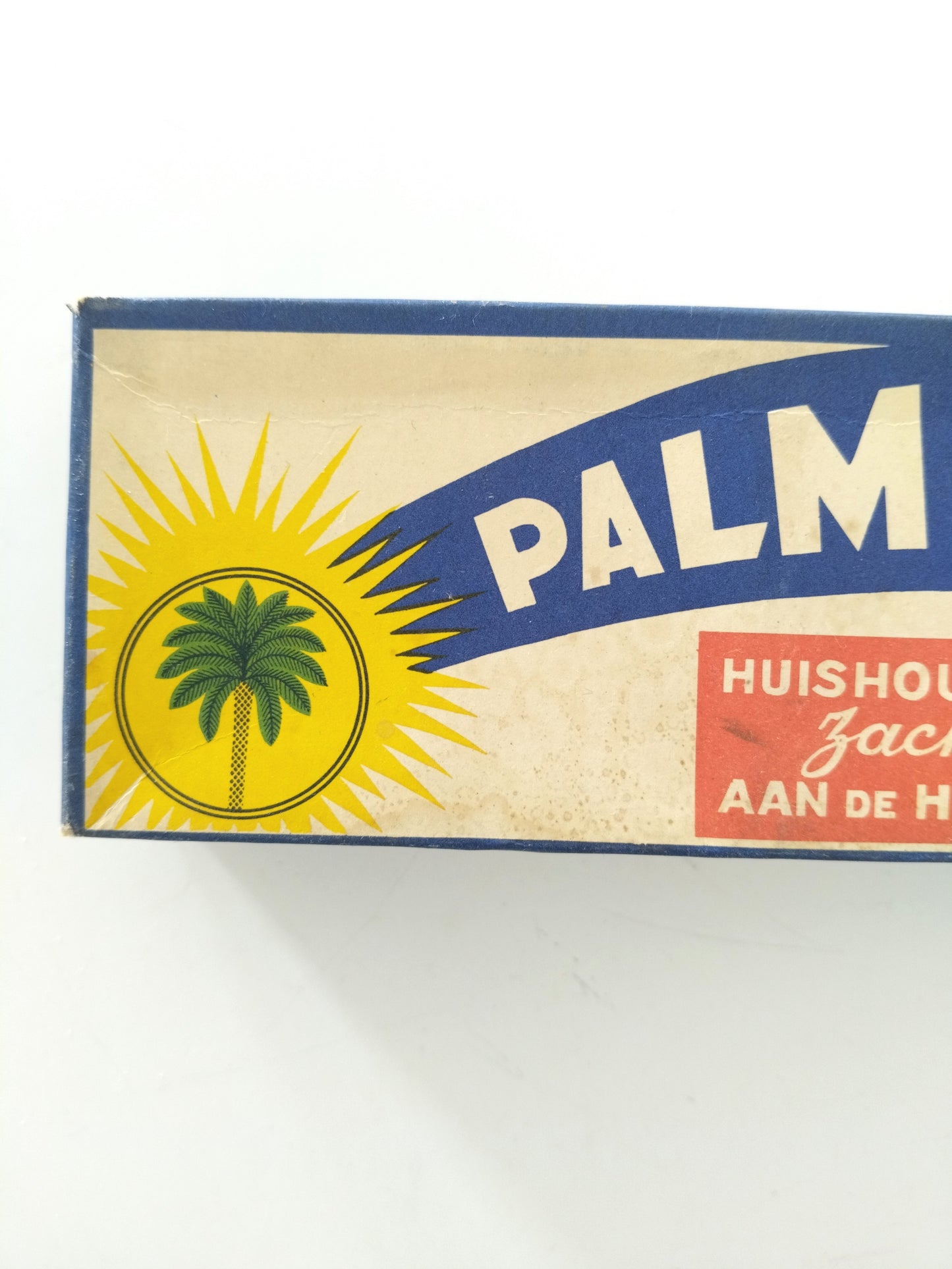Ancienne boîte cartonnée de lessive Persil ou savon de ménage Palmex (français/ néerlandais)