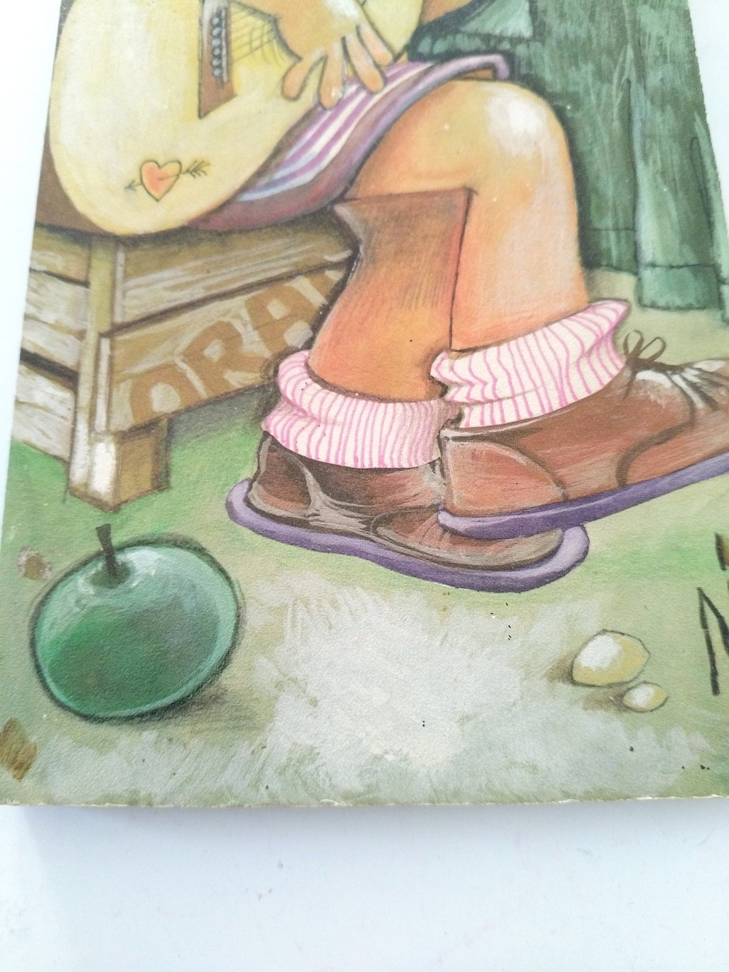 Illustration murale sur bois