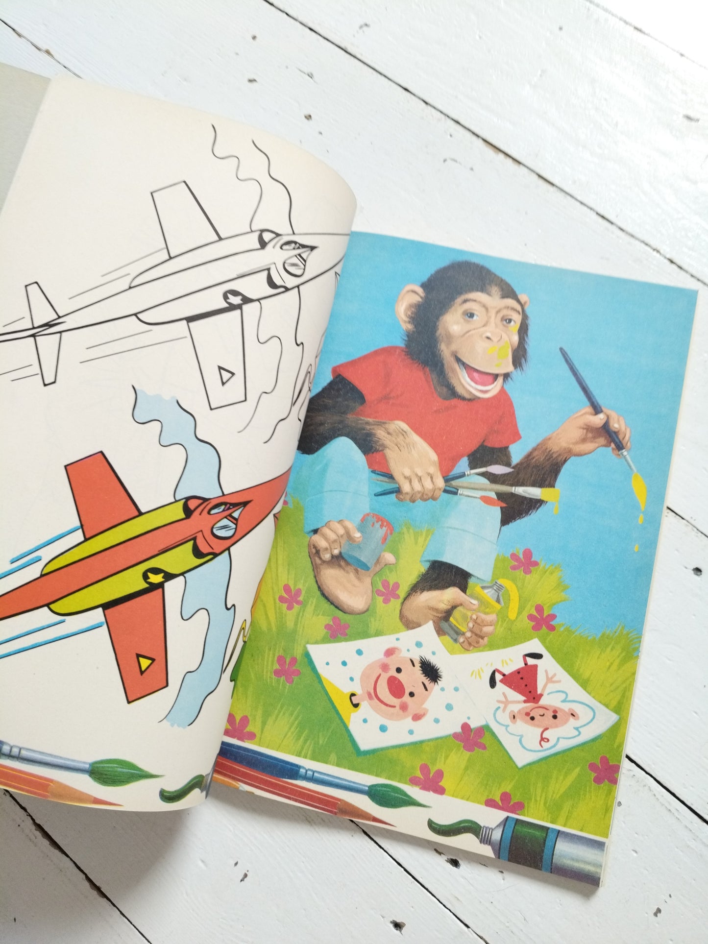 Ancien livre de jeux et coloriage vierge - cetaitmieuxavant