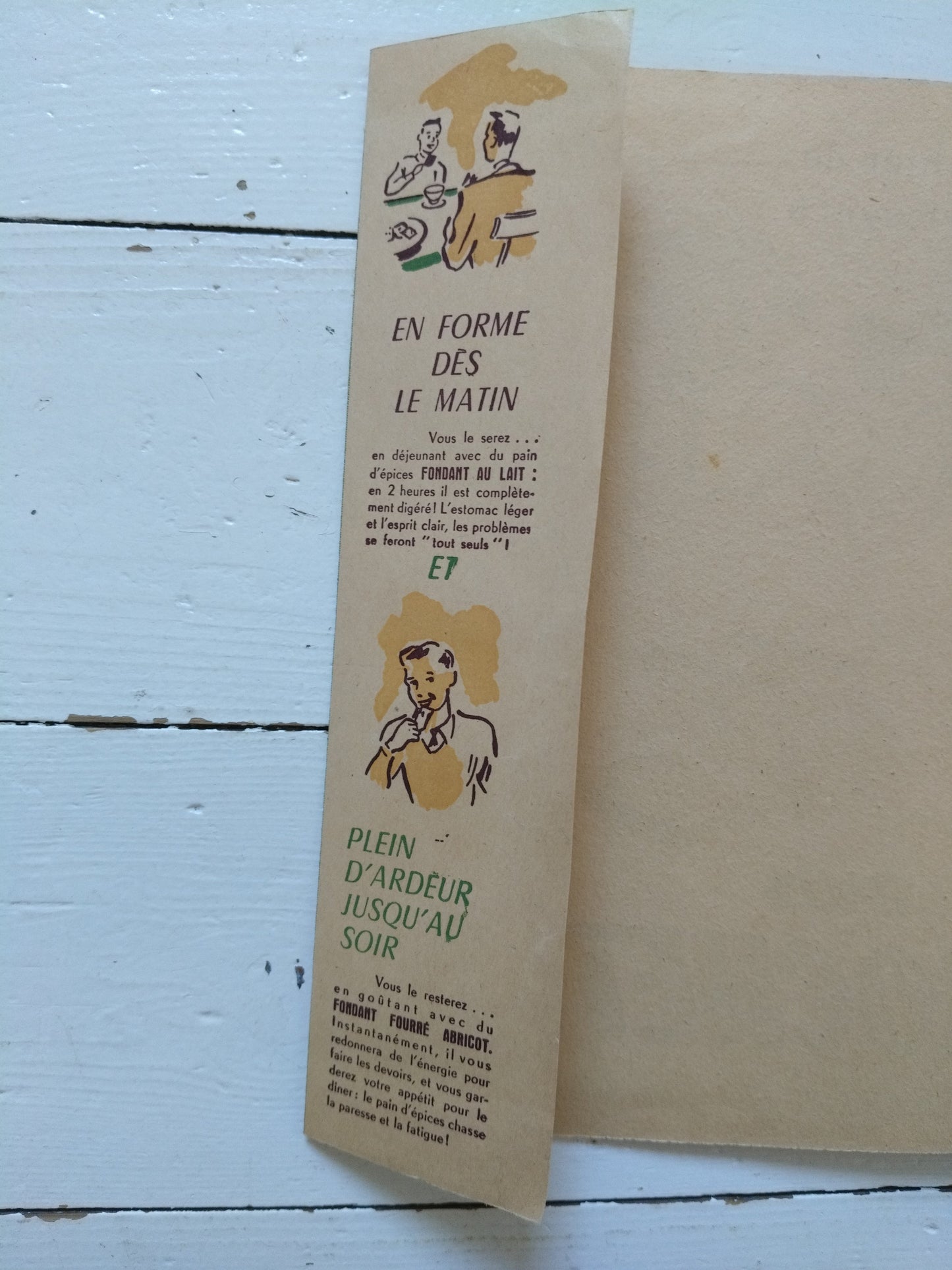 Ancien protège-cahier publicitaire A5 Pain d'Épices Brochet frères ou moutarde Grey-Poupon Dijon au choix