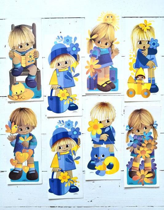 Ancienne carte postale Jaklien Moerman 70's au choix