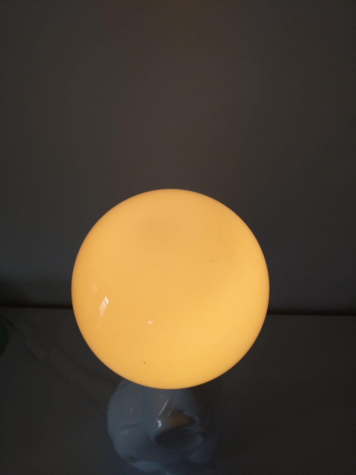 Grande lampe éléphant vintage  en céramique