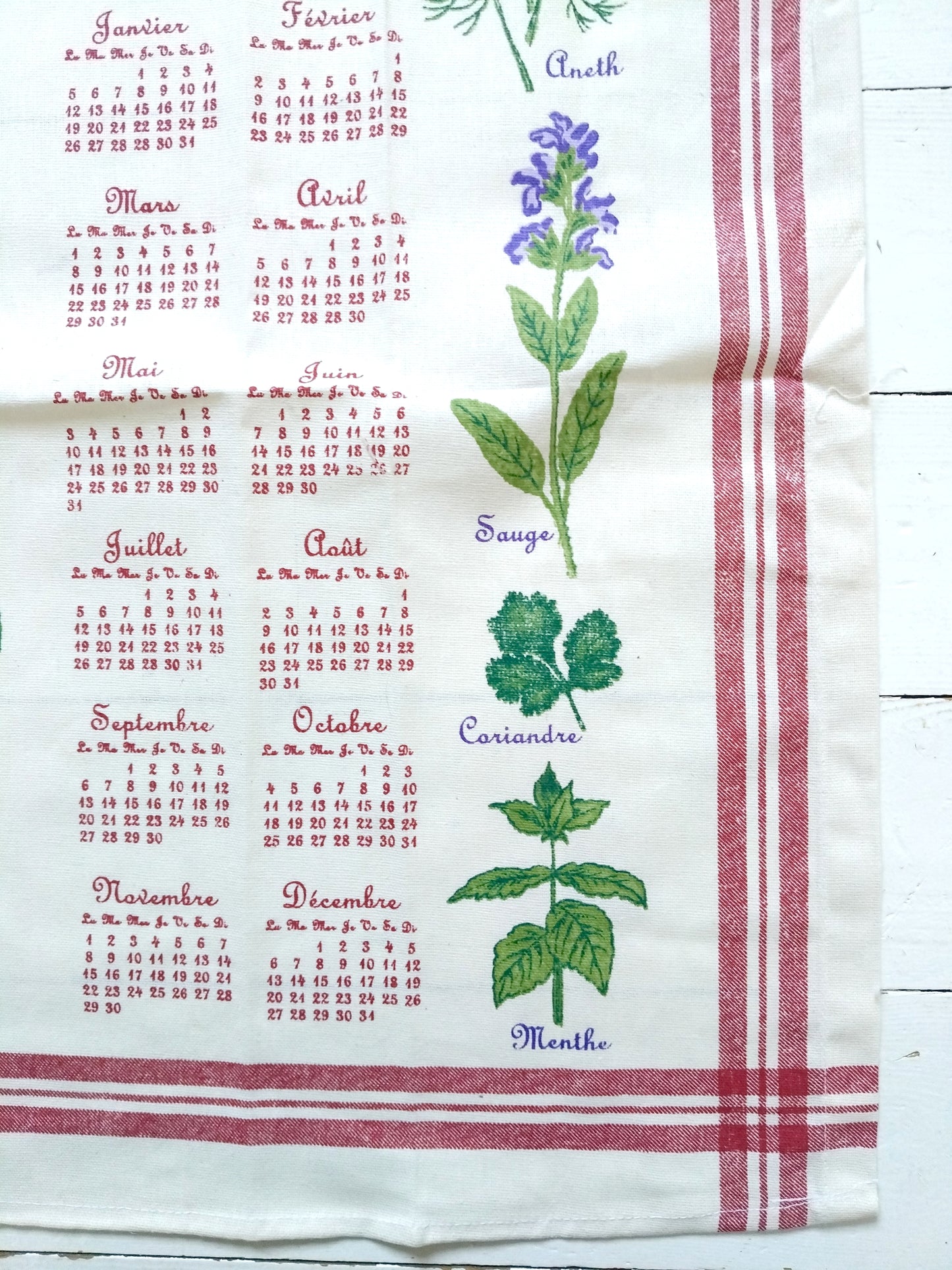 Torchon de cuisine calendrier 2004 Carré d'Azur - cetaitmieuxavant