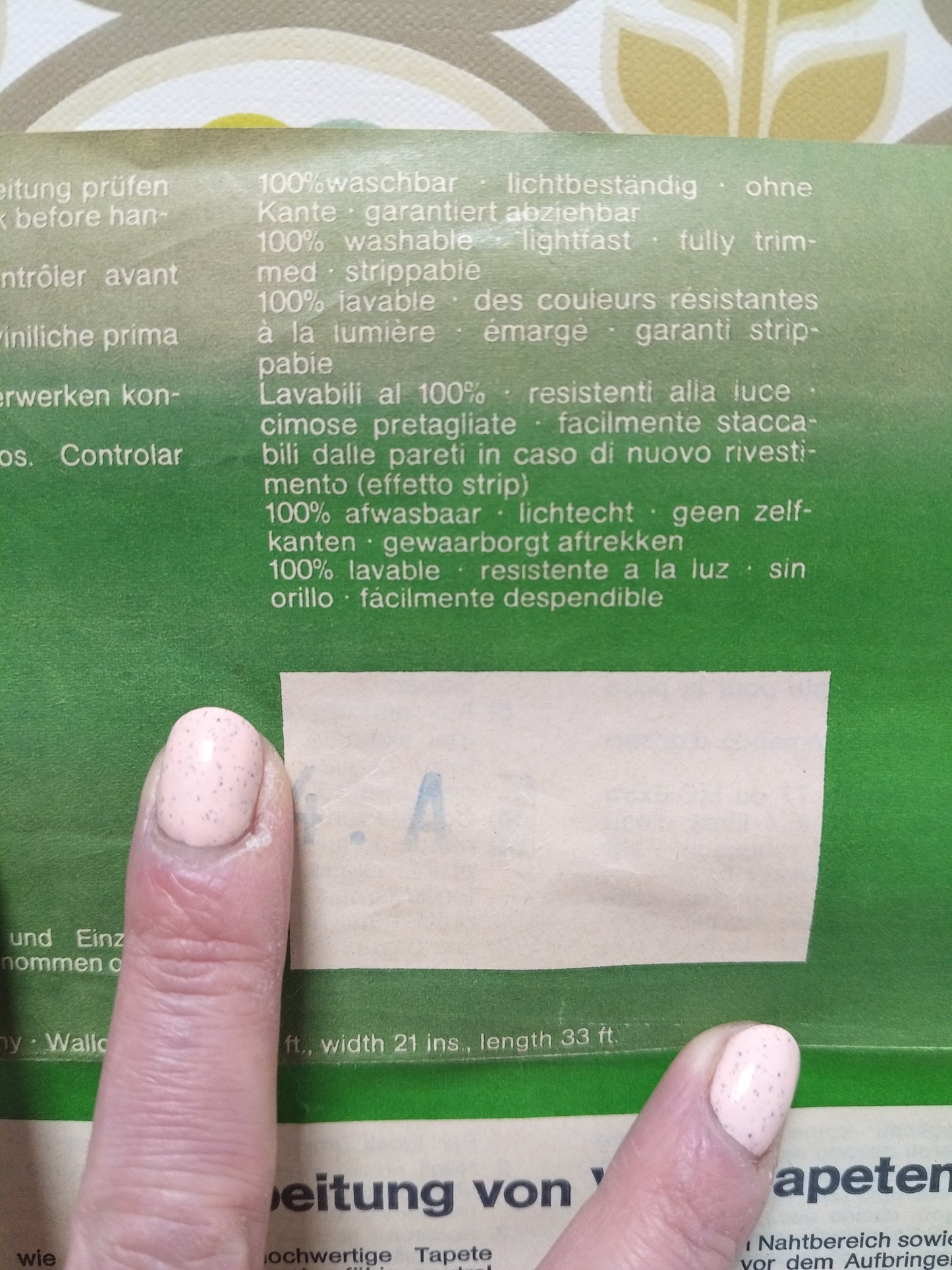 Rouleau de papier peint vinyl - cetaitmieuxavant