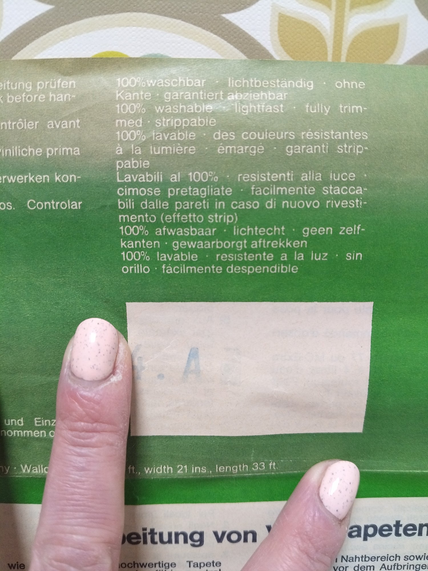 Rouleau de papier peint vinyl - cetaitmieuxavant