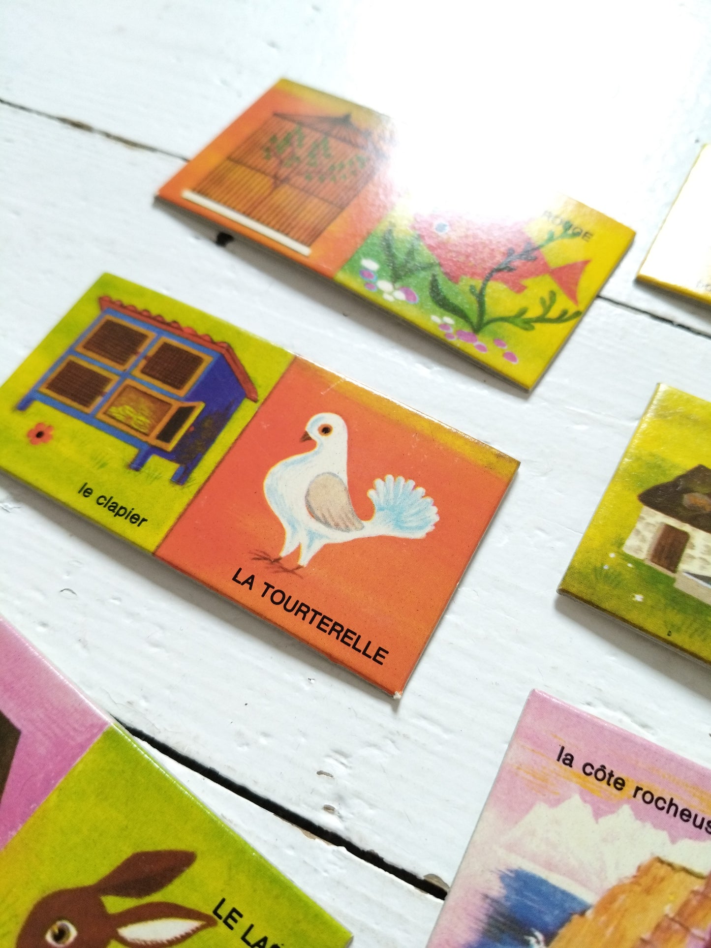 Jeu éducatif dominos logis des animaux par Fernand Nathan 1972 - cetaitmieuxavant