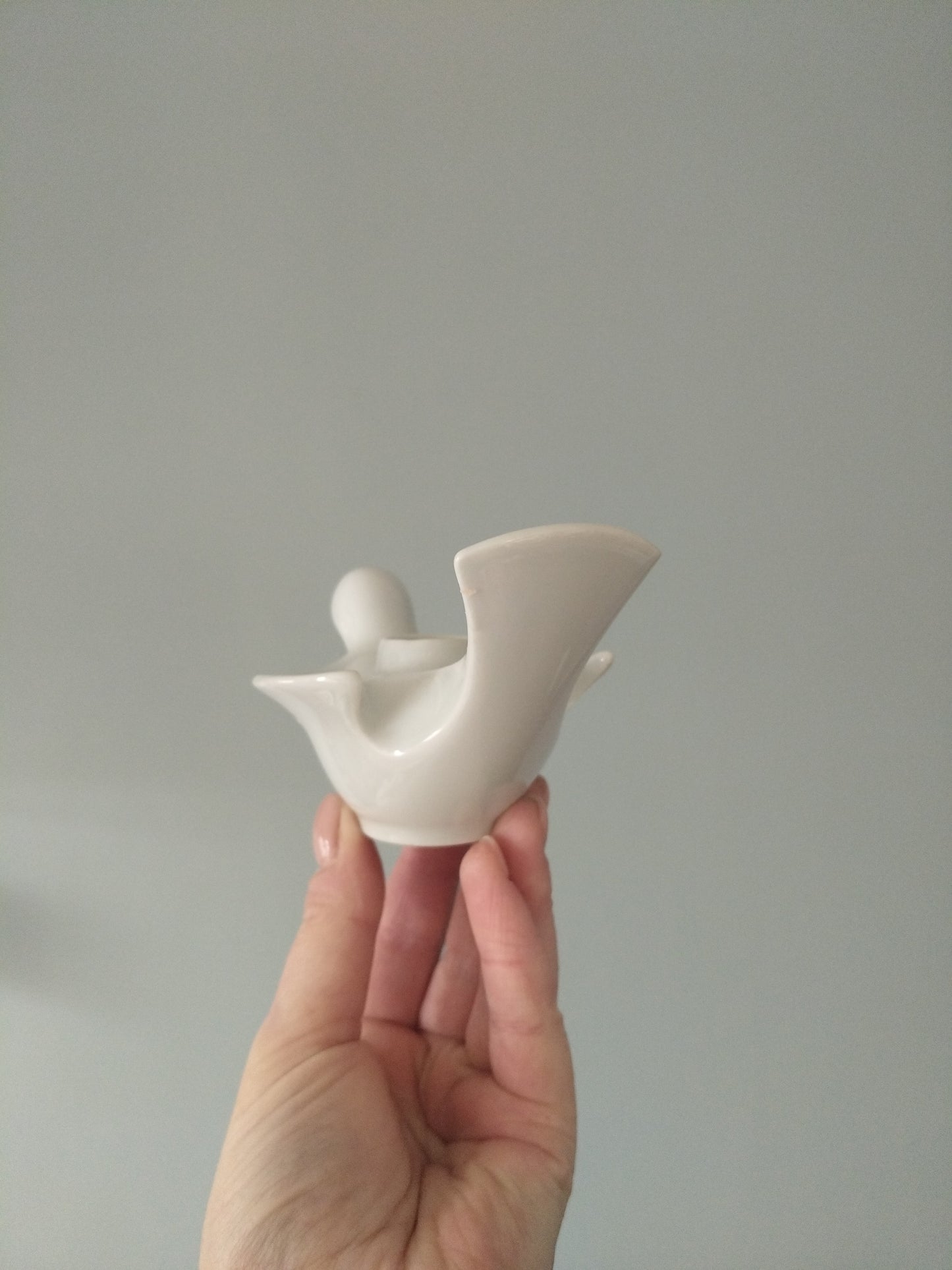 Bougeoir colombe en porcelaine Bareuther Bavaria