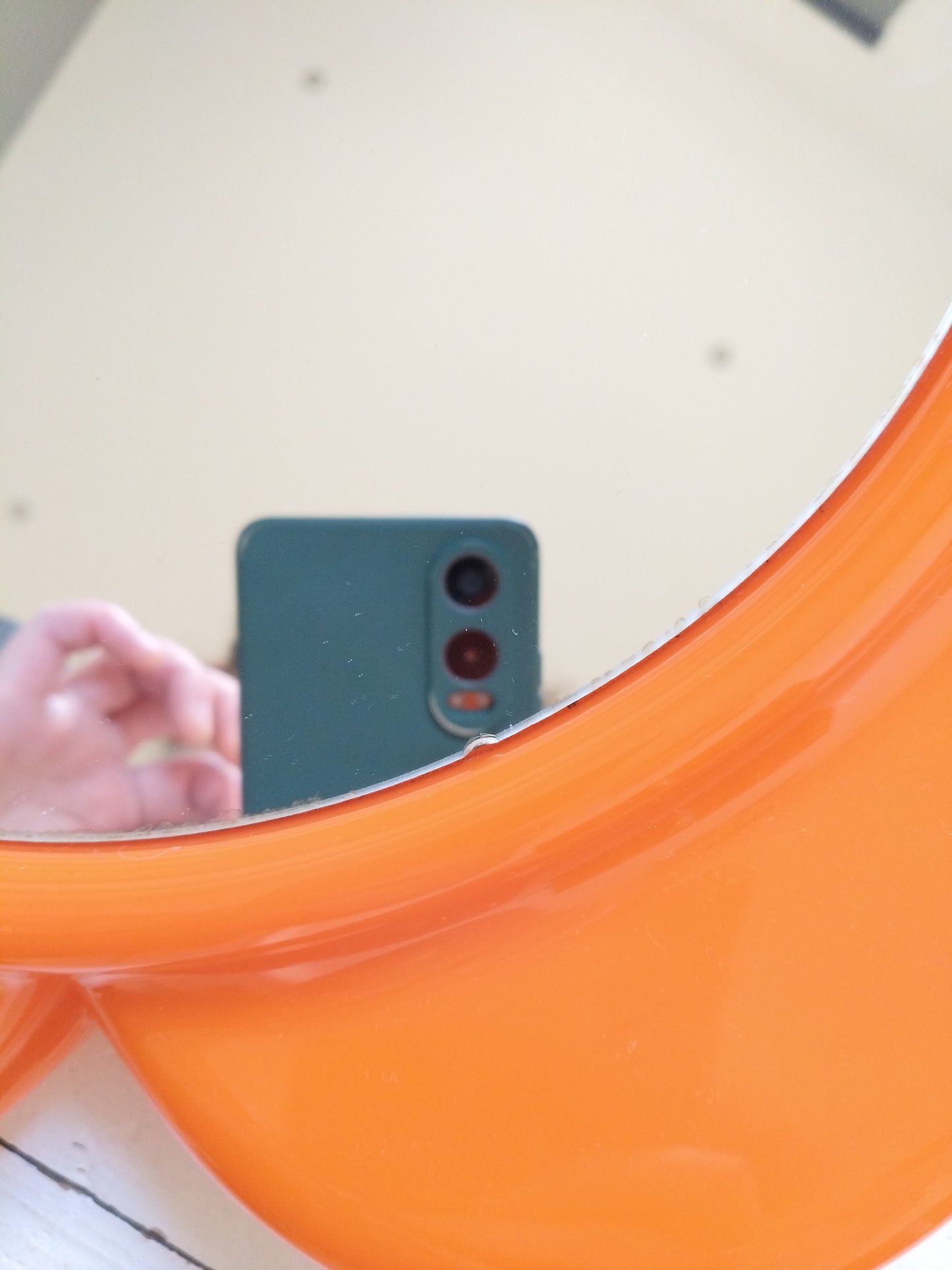 Miroir fleur en plastique vintage Visiva France