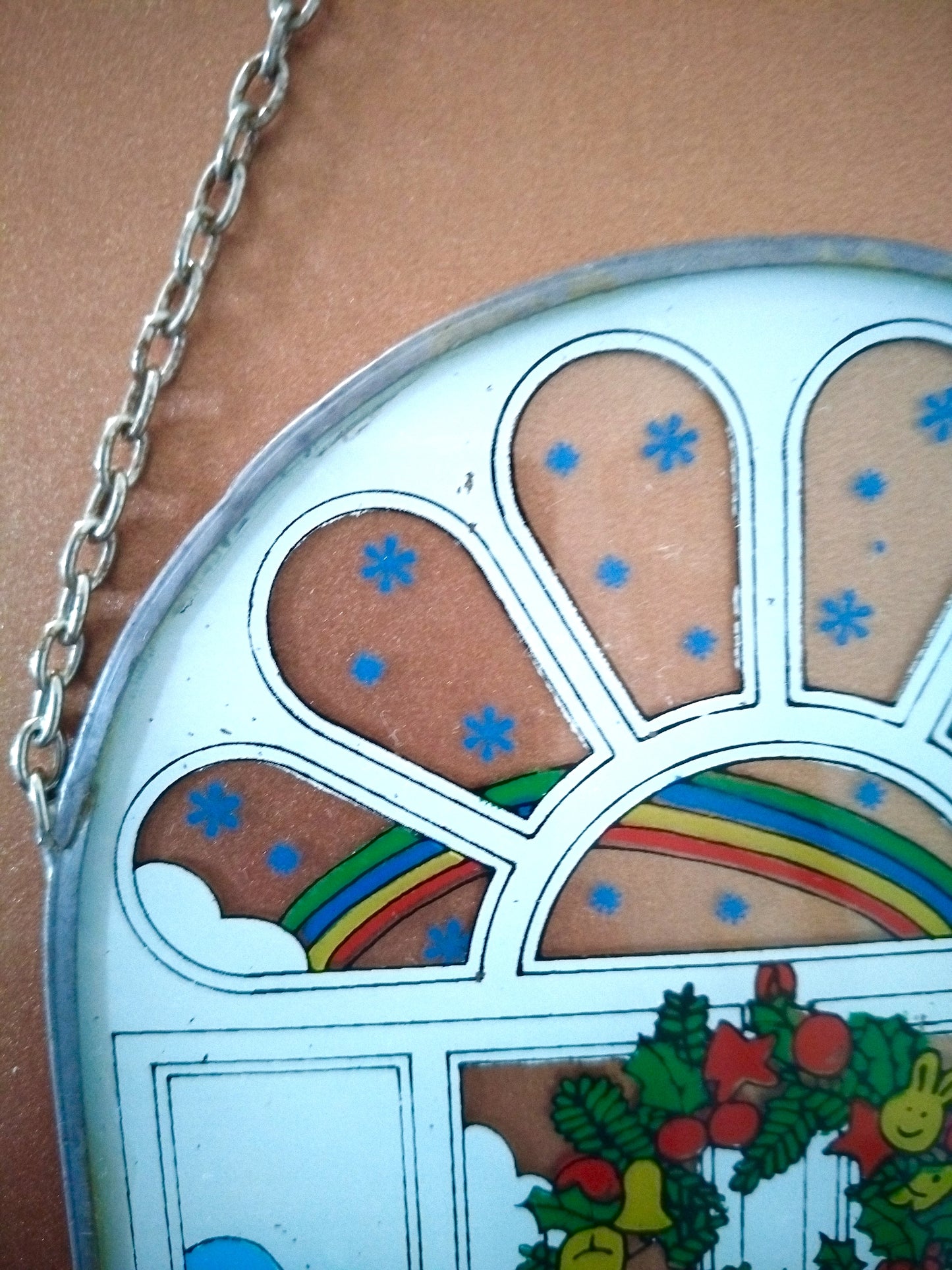 Vitrail mural de Noël