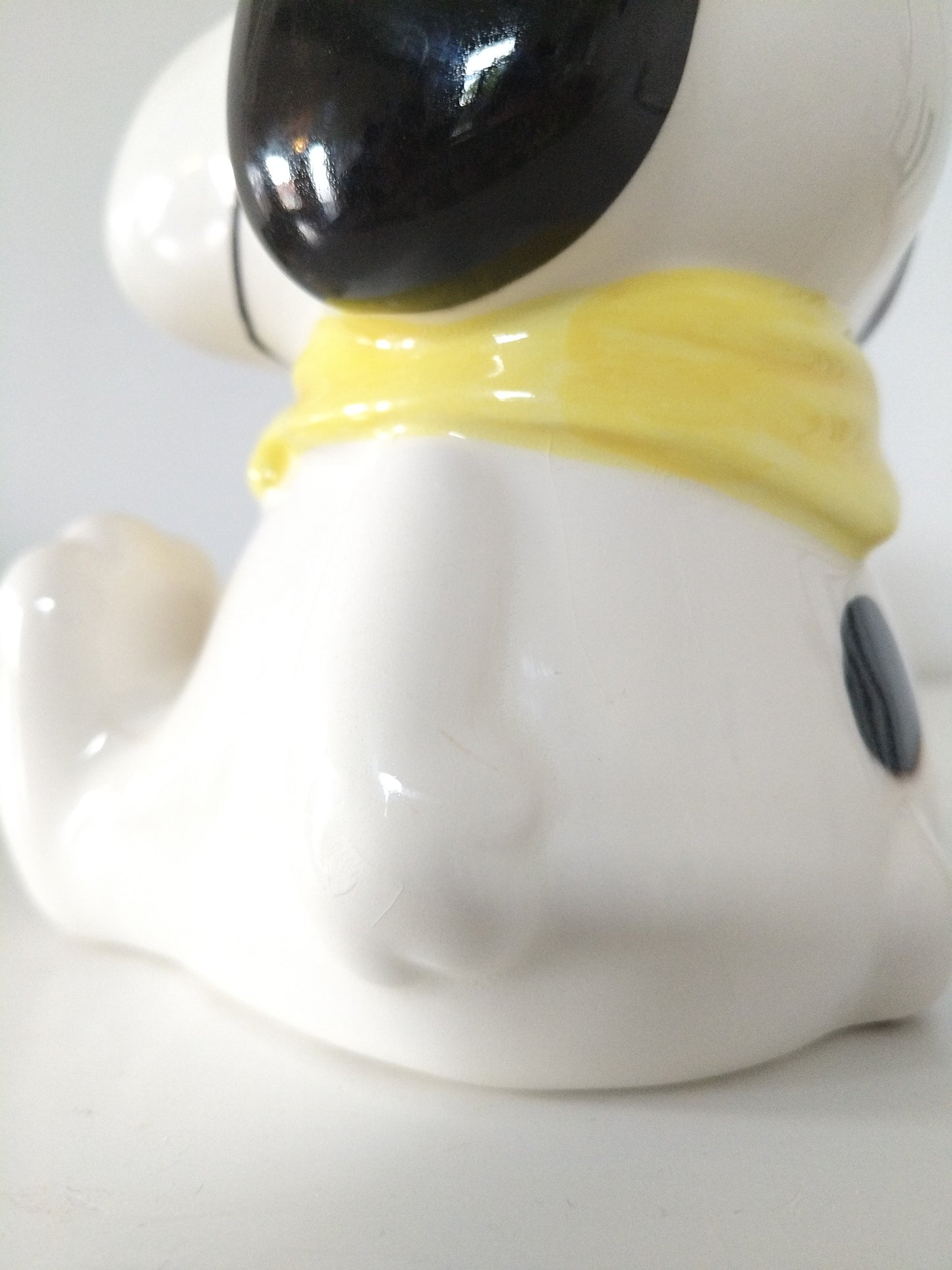 Pot boîte bocal à biscuits en céramique Snoopy cuisinier Japan United Feature Syndicate, Inc 1958-1966