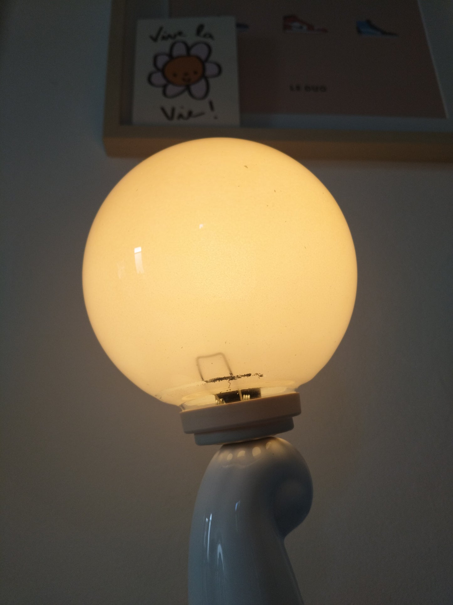 Grande lampe éléphant vintage  en céramique