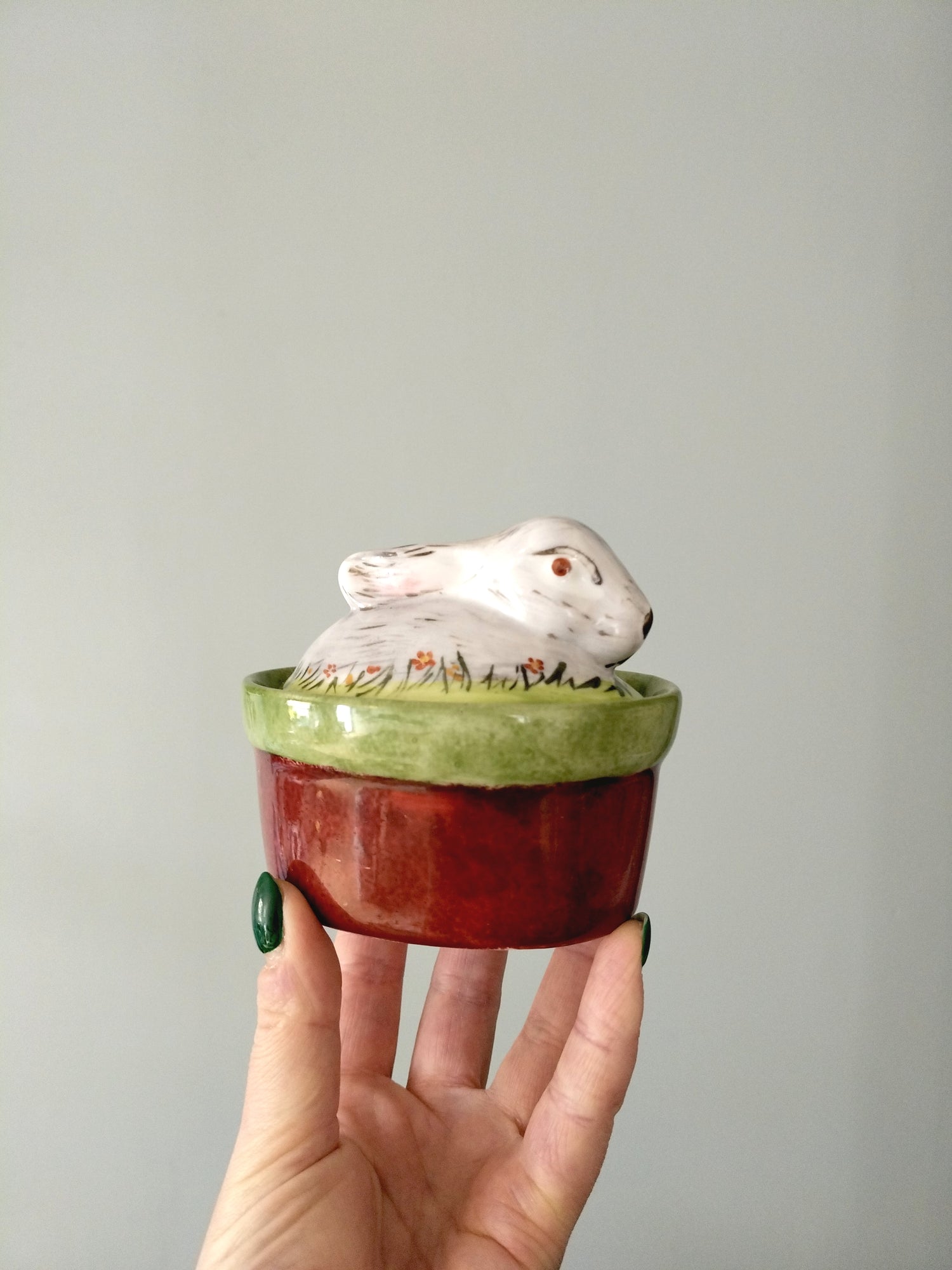 Petite terrine/ boîte lapin en céramique - cetaitmieuxavant
