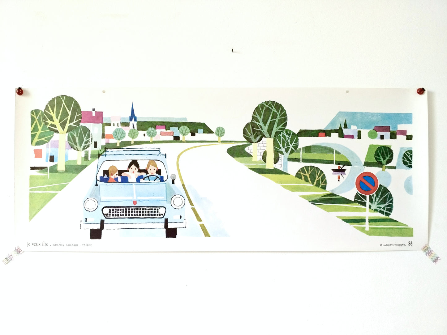 Ancienne affiche scolaire "je veux lire" Hachette Rossignol 2e série 36 - cetaitmieuxavant