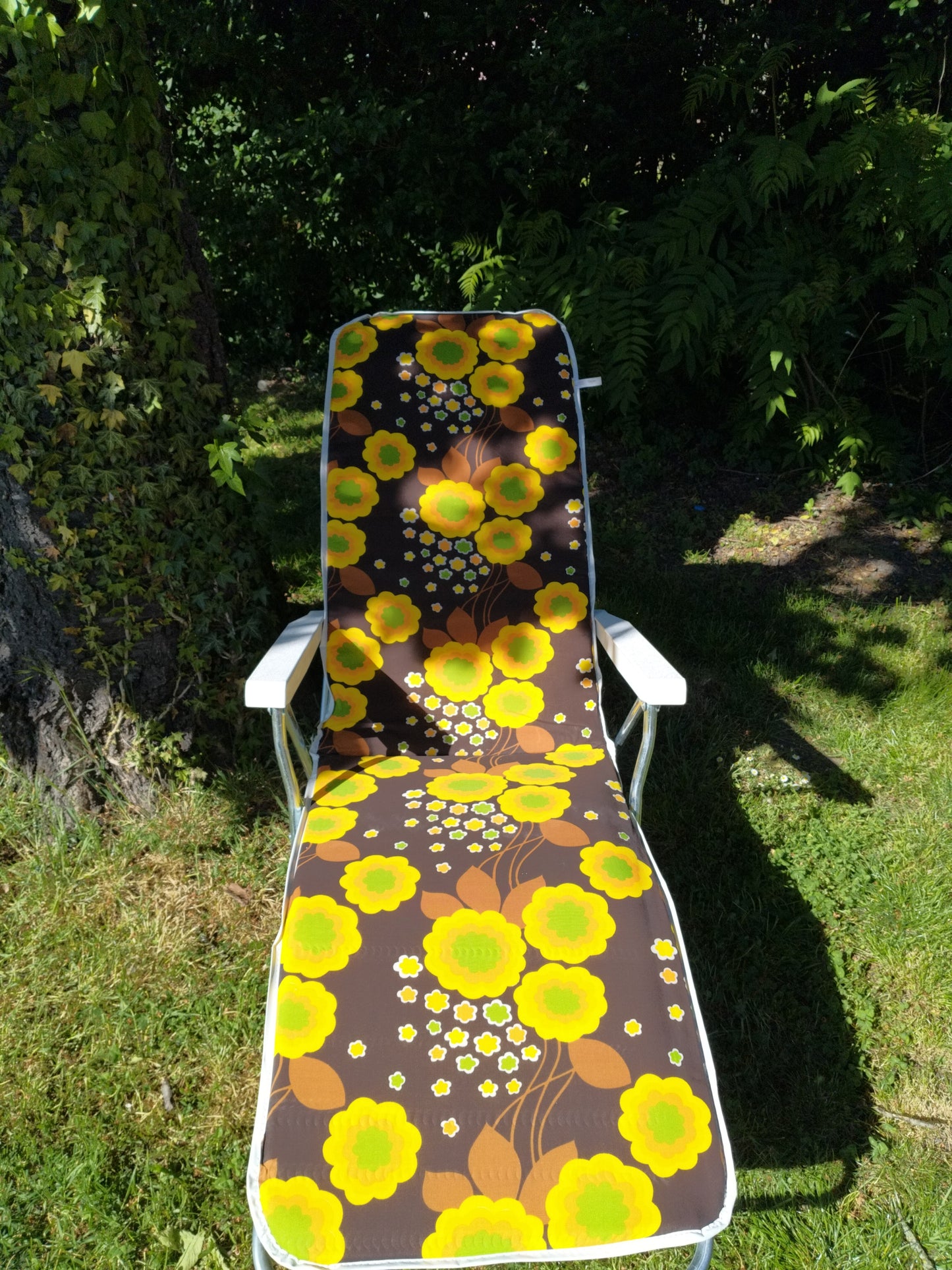Chaise longue/ relax Ricco flower power - cetaitmieuxavant