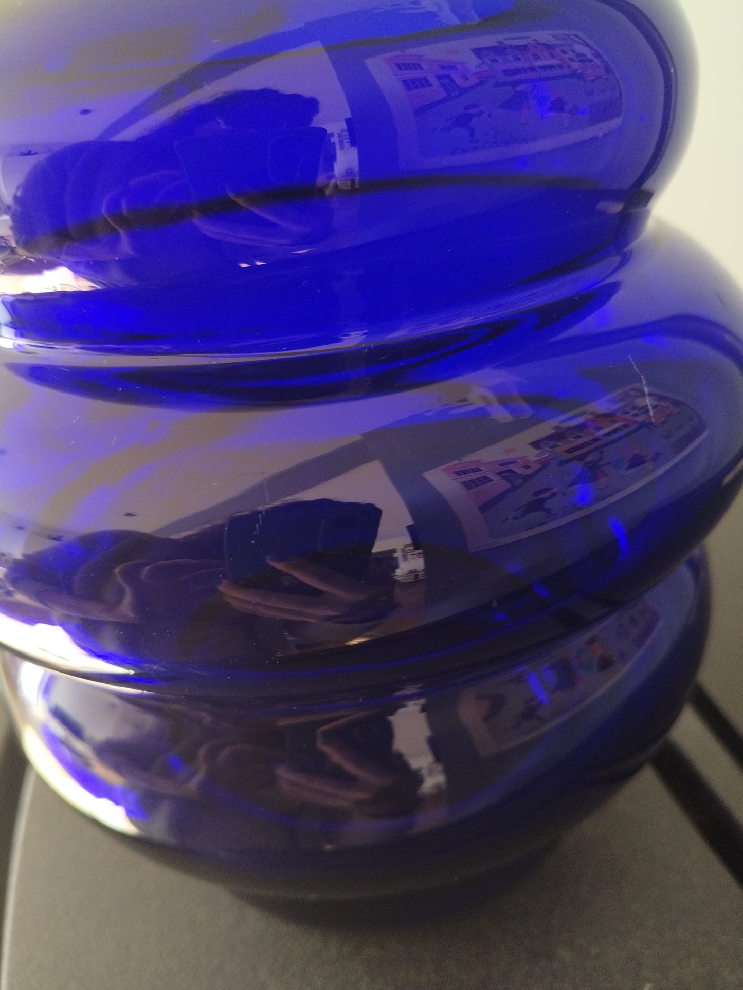 Grand vase en verre Solstrale par Anne Nilsson pour Ikea 90's