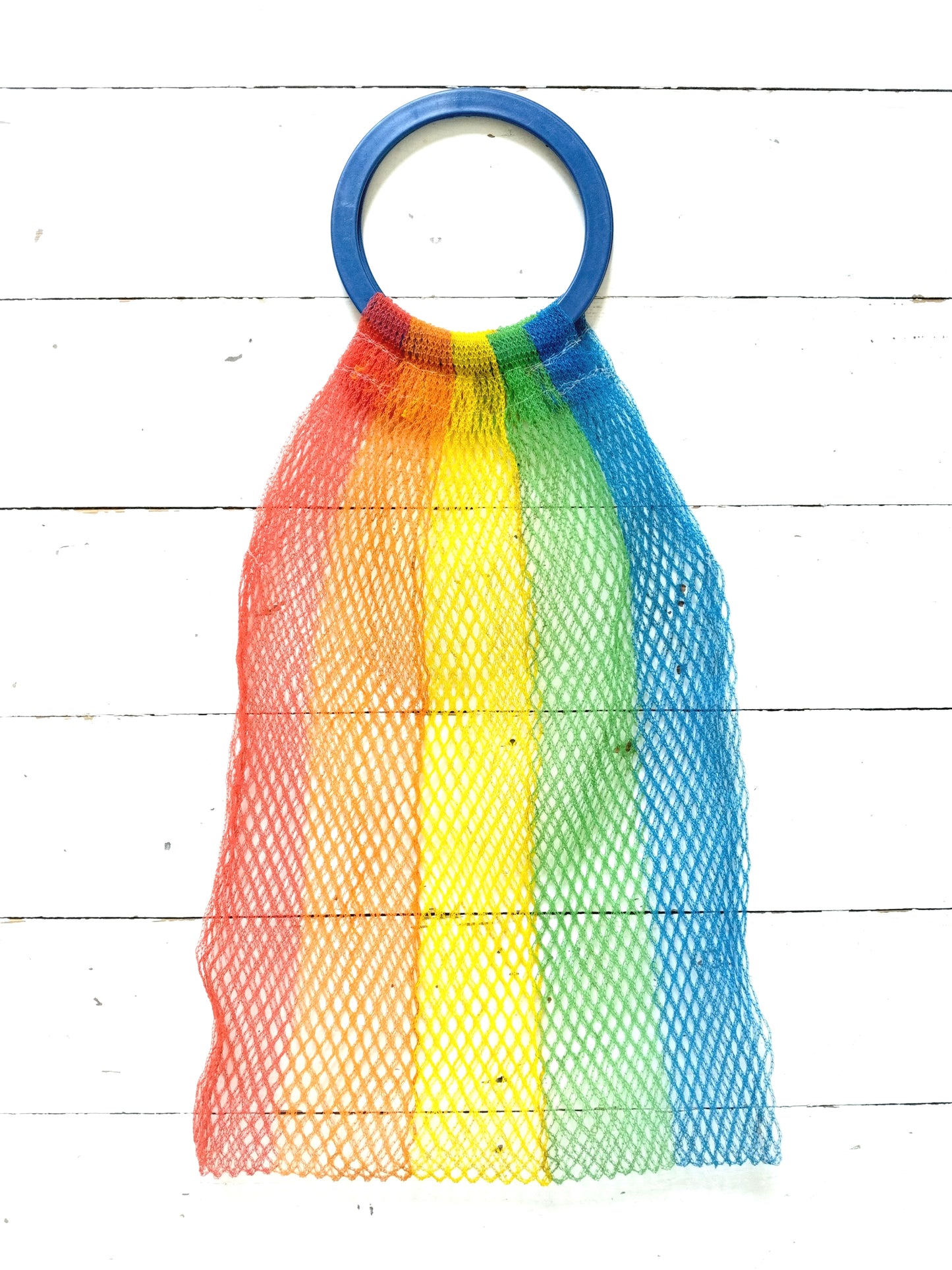 Petit filet à courses multicolore en nylon et plastique