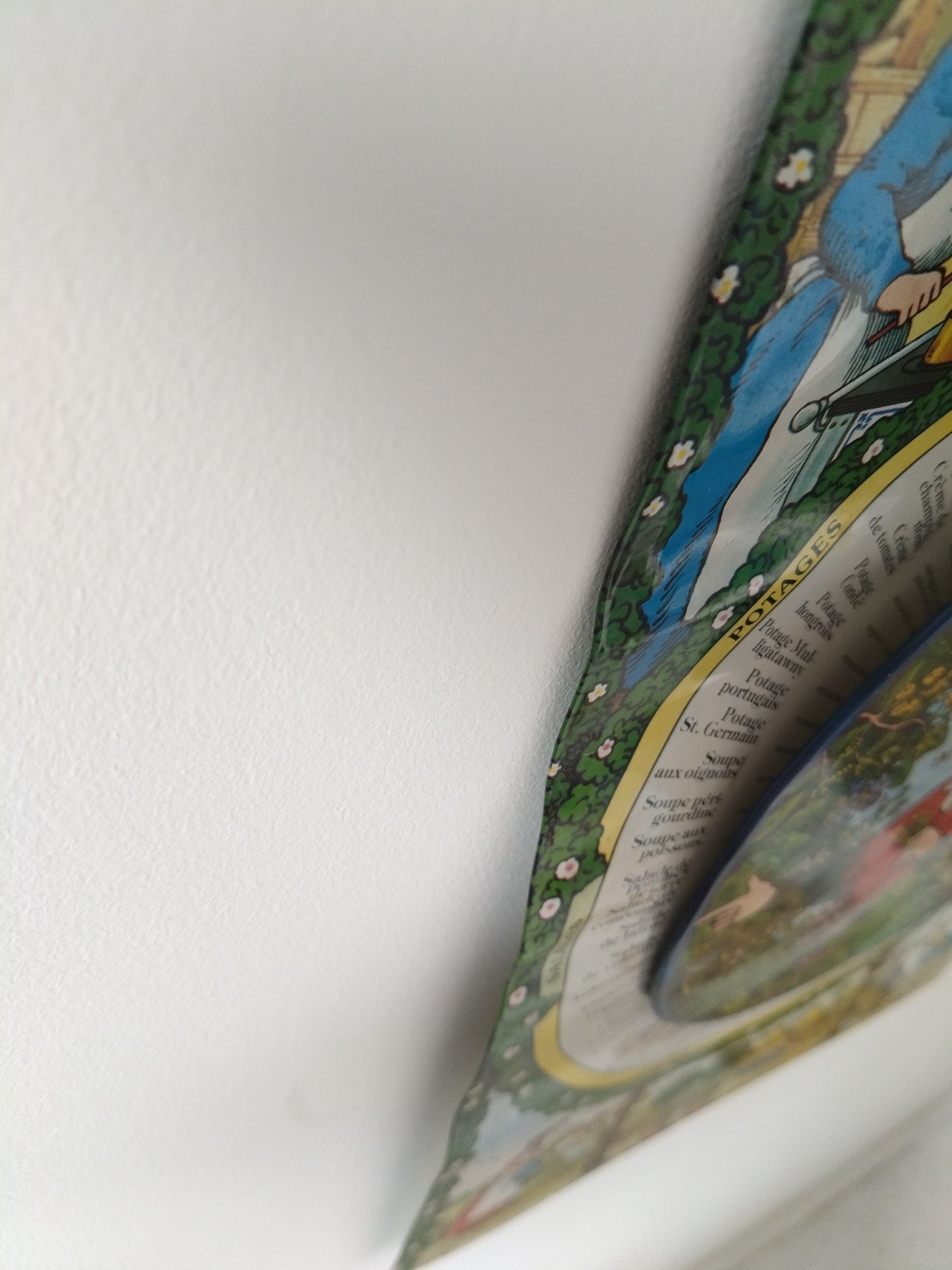 Ancienne plaque murale en tôle guide d'épices pour la bonne cuisine - cetaitmieuxavant