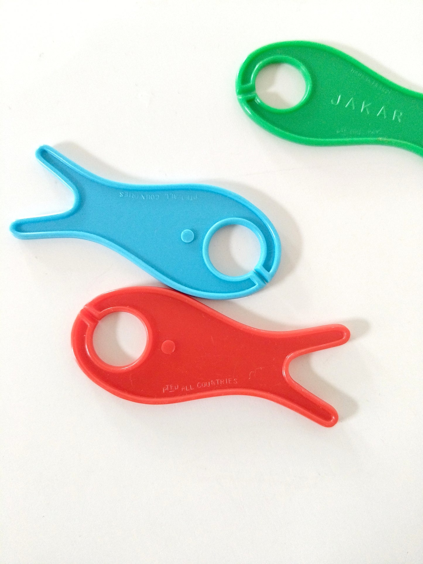 Set de 3 bobinettes/navettes Jakar en plastique/déco murale salle de bains (2 sets disponibles) - cetaitmieuxavant