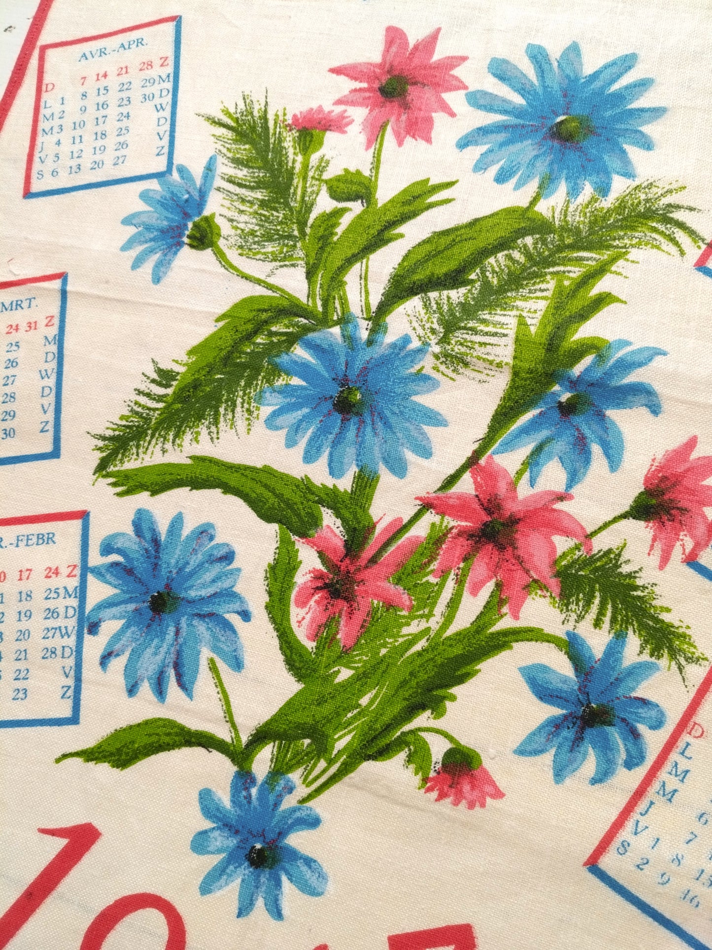 Torchon calendrier 1963 - cetaitmieuxavant