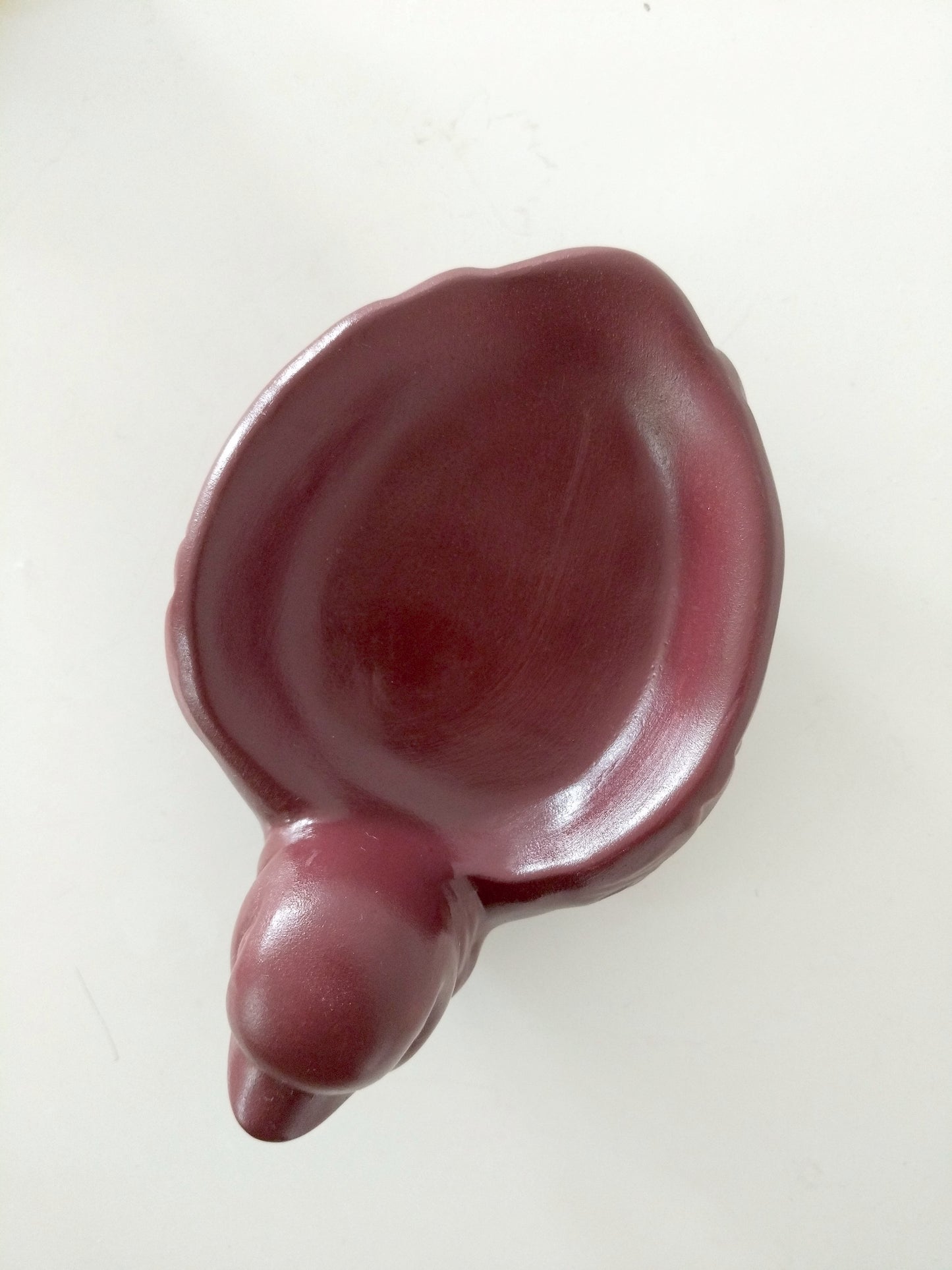 Vide-poches/ porte-savon canard en céramique