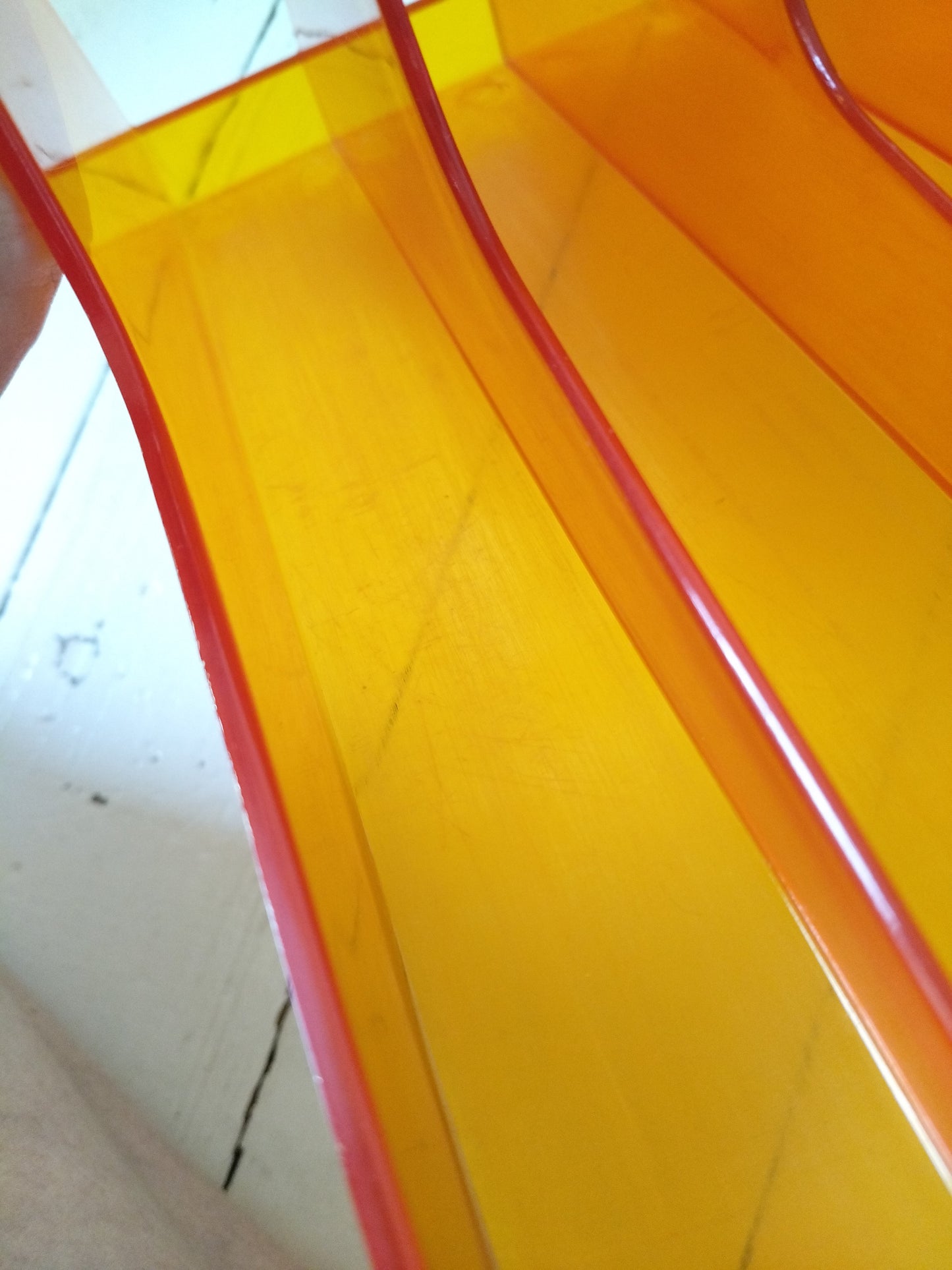 Range-vinyles 33T en plexi orange !!priorité à Mathilde!!