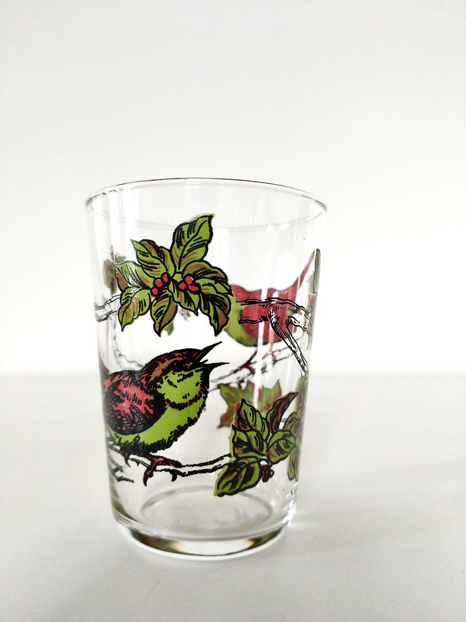 Petits verres à eau décor oiseaux - cetaitmieuxavant
