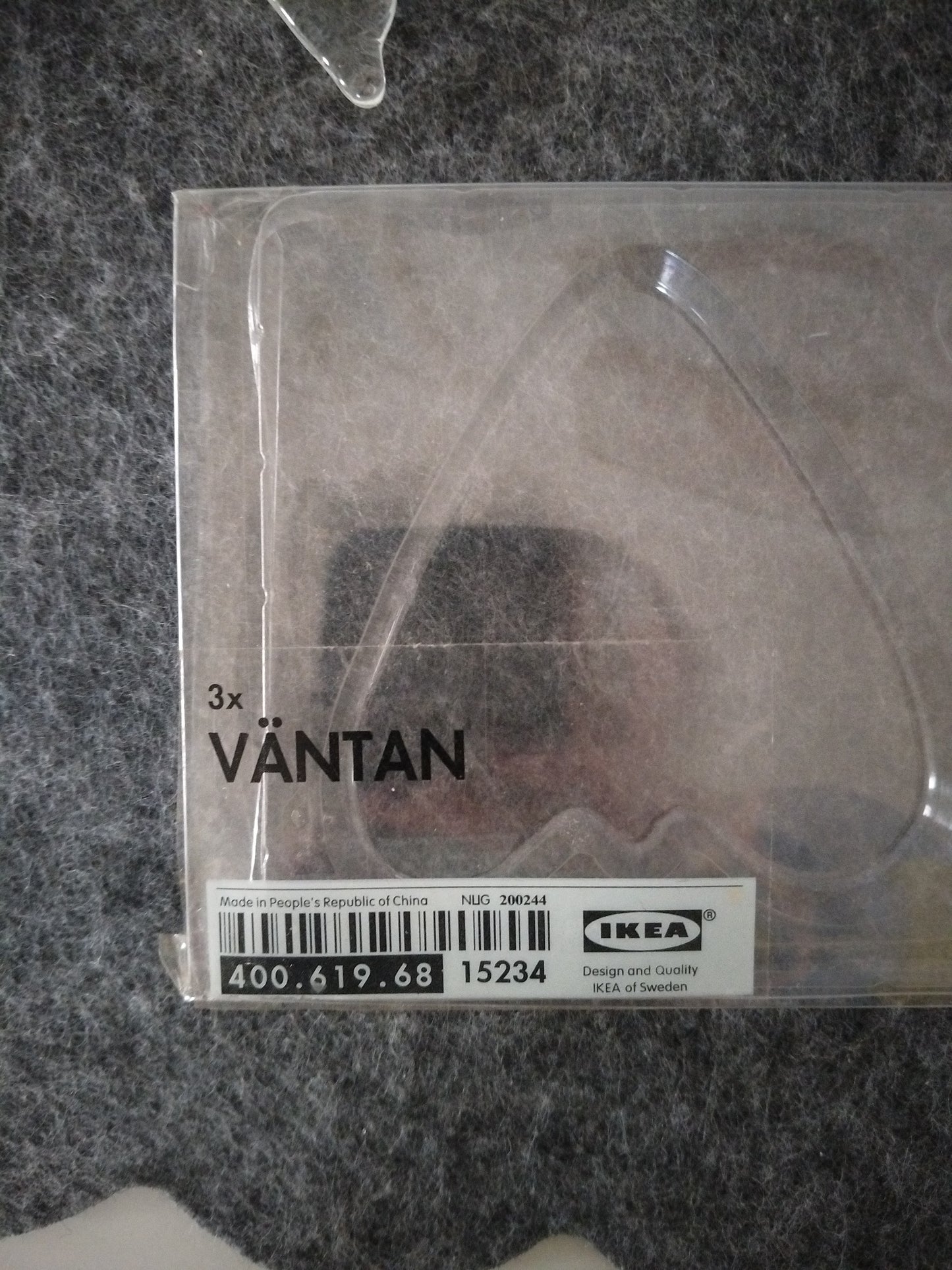 Ensemble cœur, sapin et étoile en verre Ikea Väntan 1999