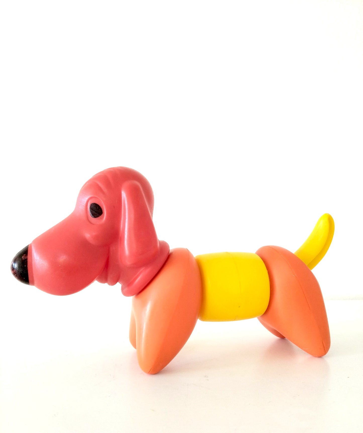 Jouet/ puzzle/ chien à emboîter en plastique Tupperware Toy