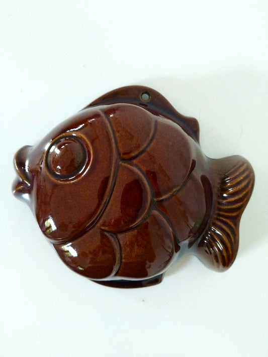 Ancien moule poisson à pudding mural West Germany 982-19