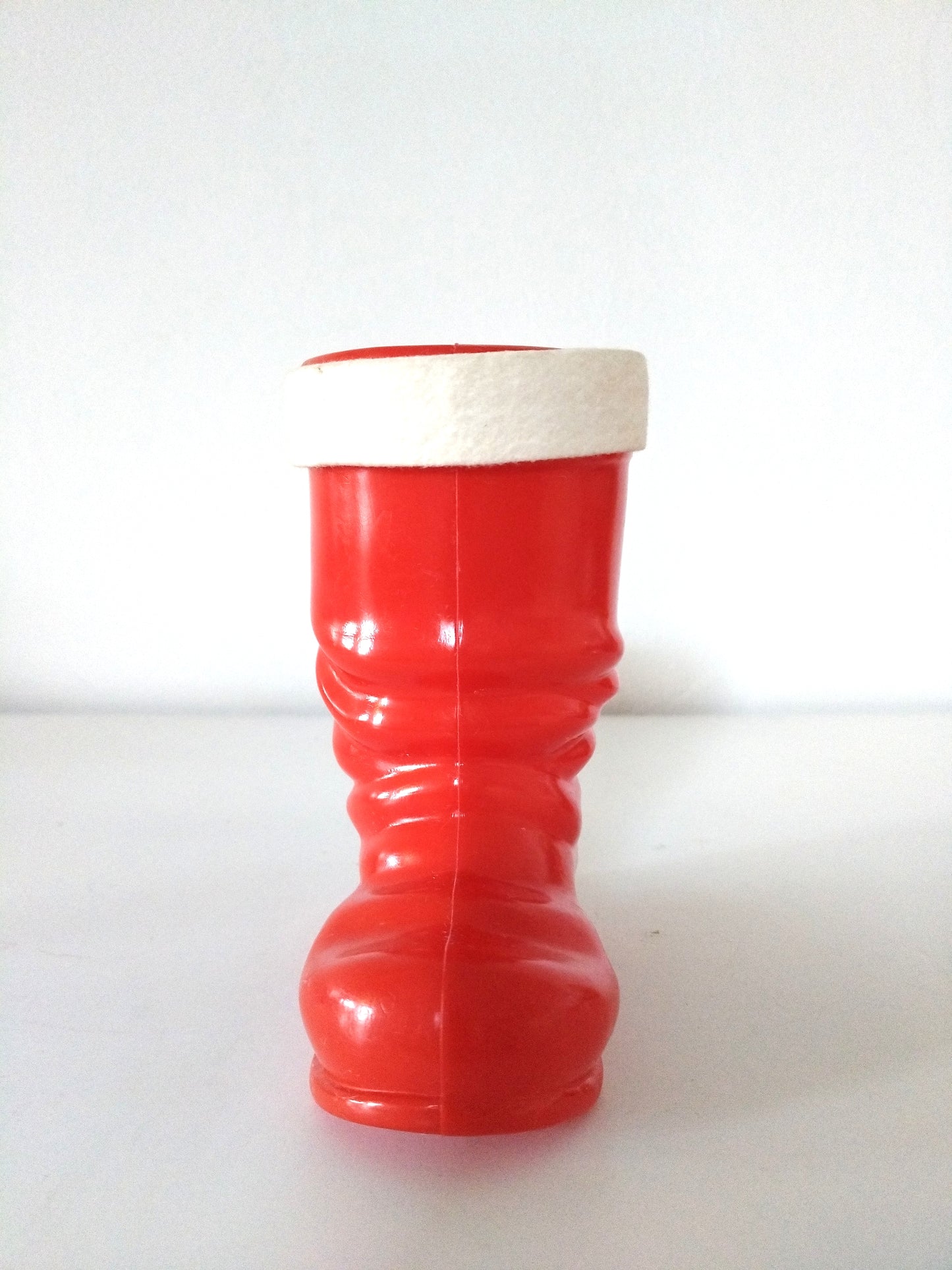 Tirelire botte de Noël en plastique