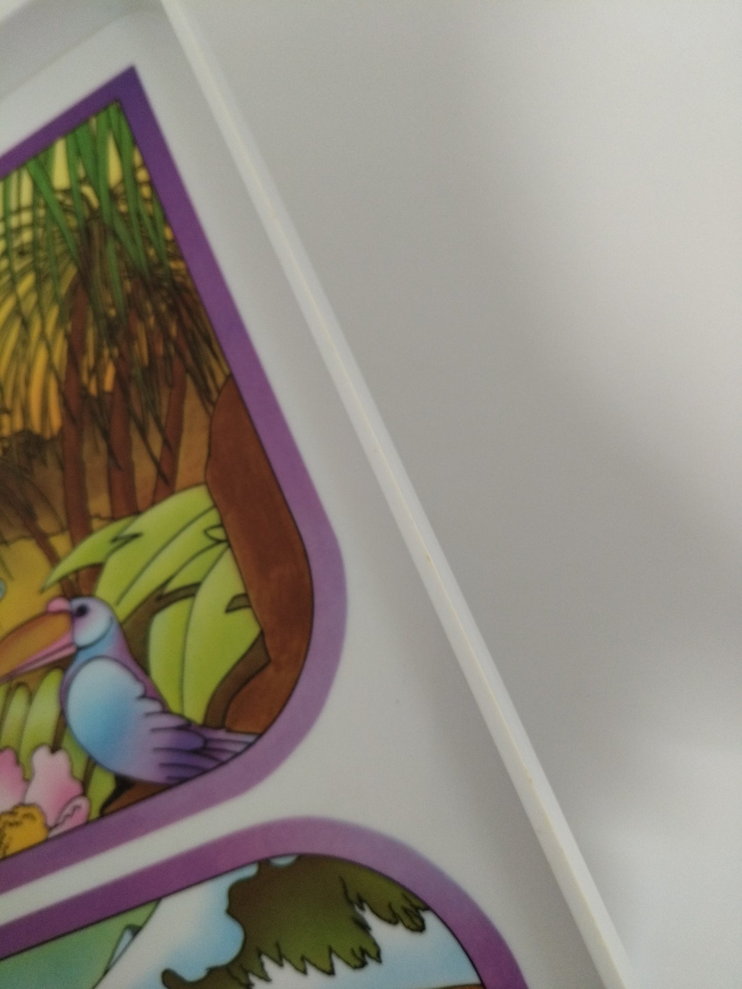 Plateau "les quatre saisons" en plastique par Tupperware 80's