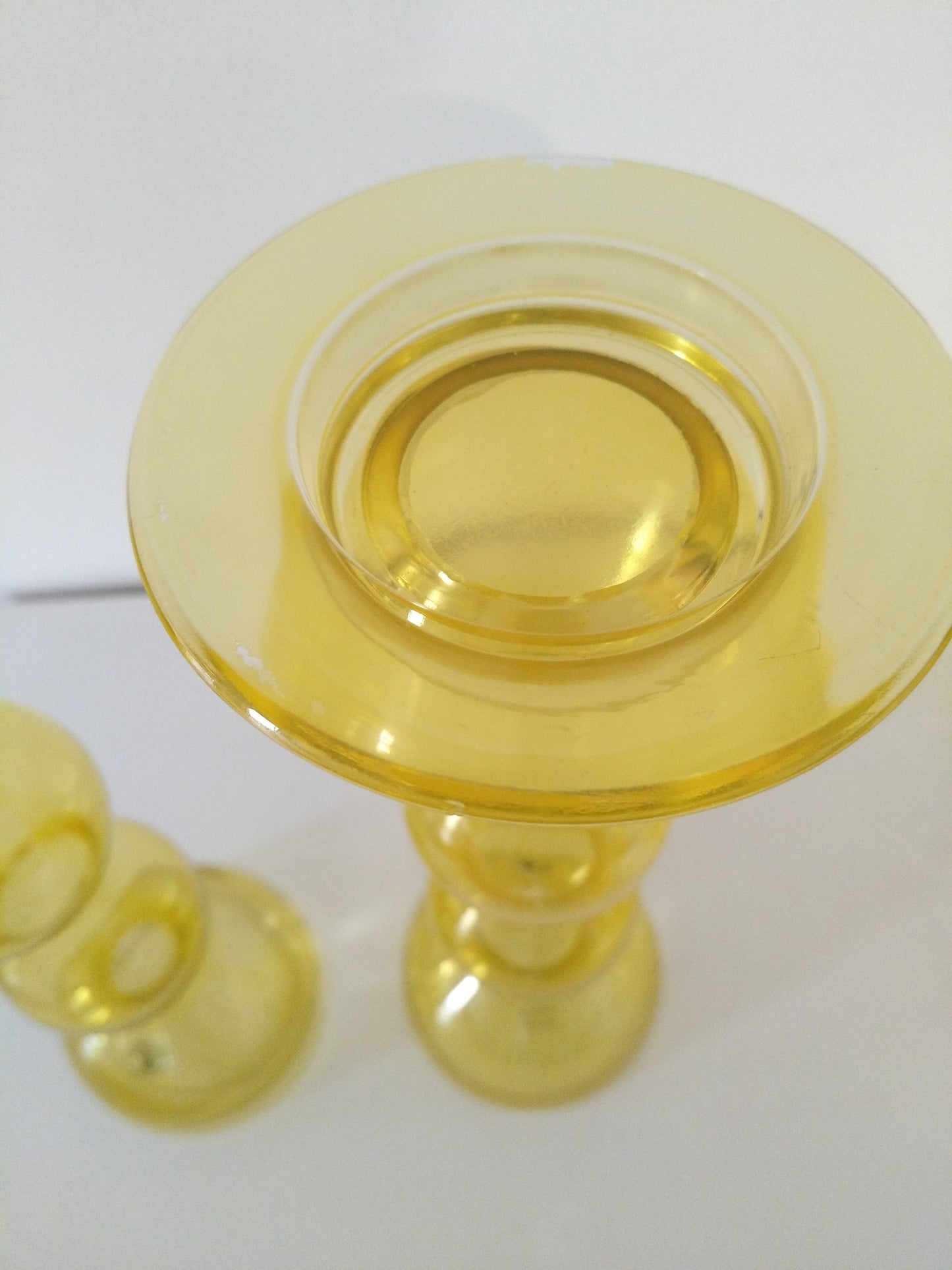 Très gros bougeoir en verre Herräng par Anne Nilsson pour Ikea 2012 à l'unité