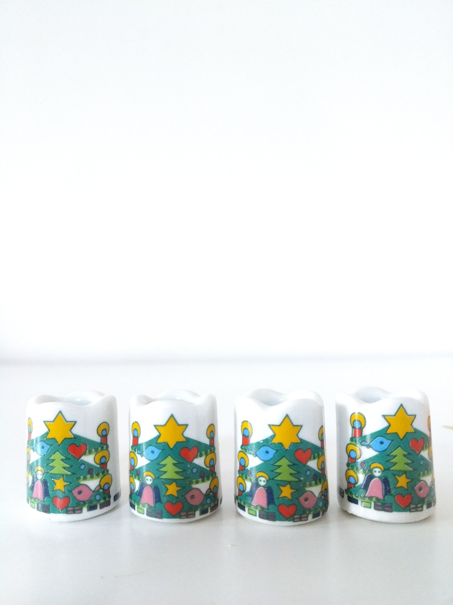 Duo de mini-bougeoirs de Noël Germany + bougies