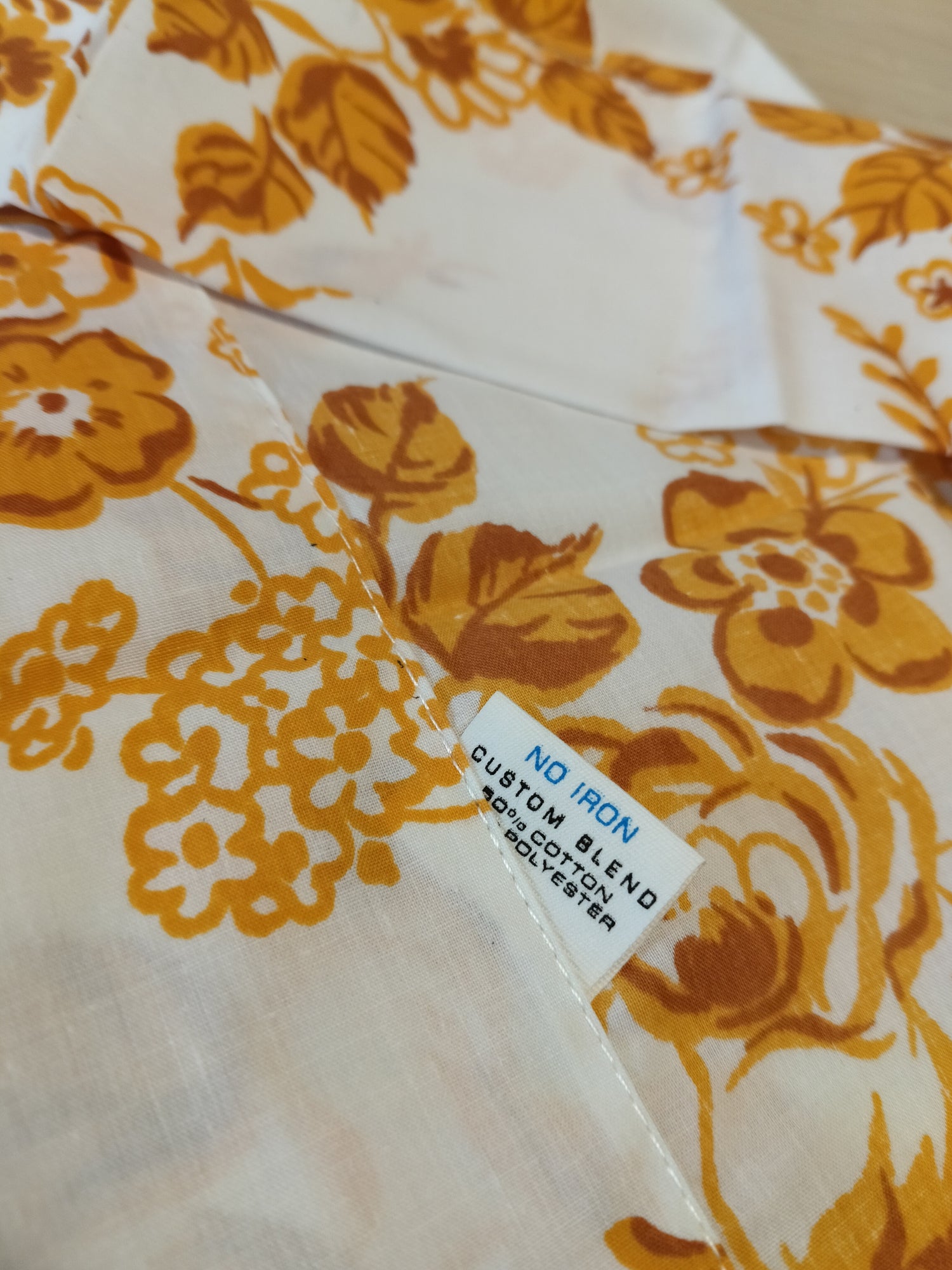 Taie d'oreiller/ petit traversin flower power coton/ polyester USA 77 x 51cm - cetaitmieuxavant