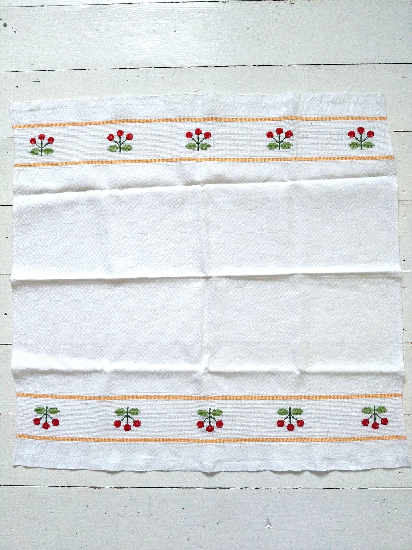 Torchon de cuisine brodé/ point de croix au choix