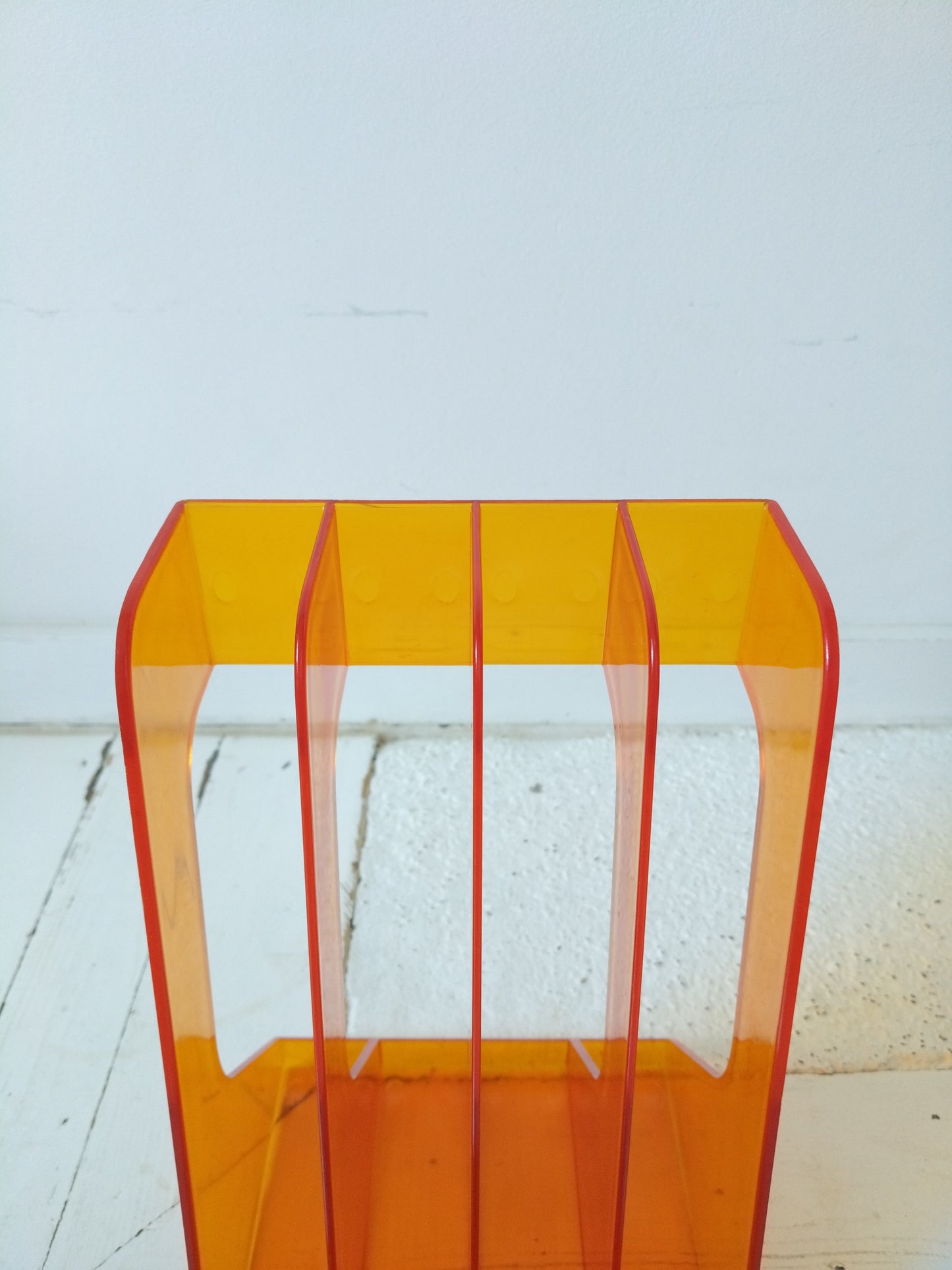 Range-vinyles 33T en plexi orange !!priorité à Mathilde!!