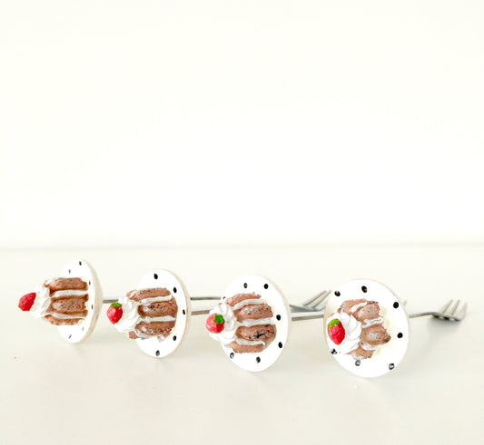 4 petites fourchettes à dessert Stainless Steel - cetaitmieuxavant