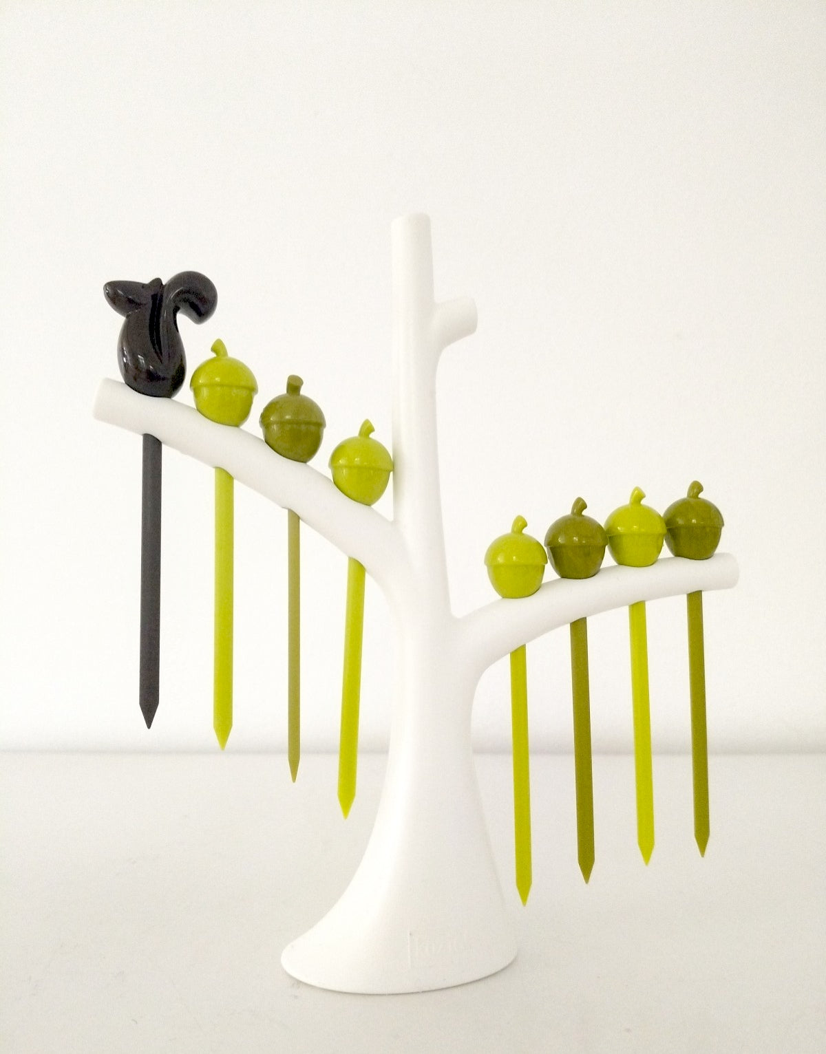Piques amuse-bouches + support arbre Nick par Luis Villegas pour Koziol 2014