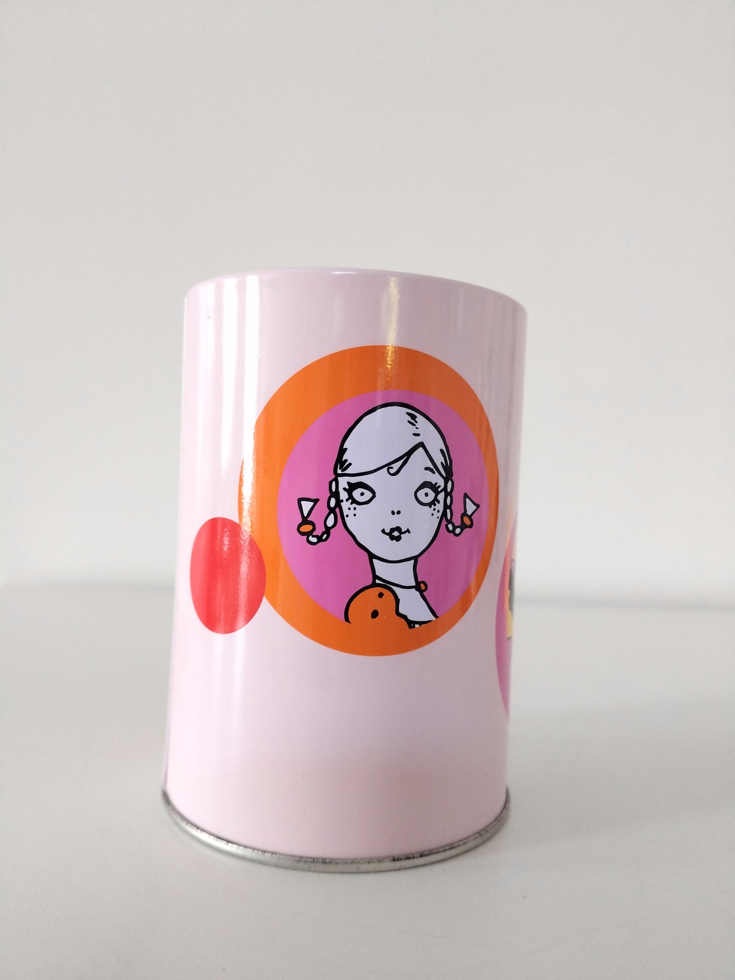 Pot à stylos/ crayons/ pinceaux métallique Corinne Cobson 90's