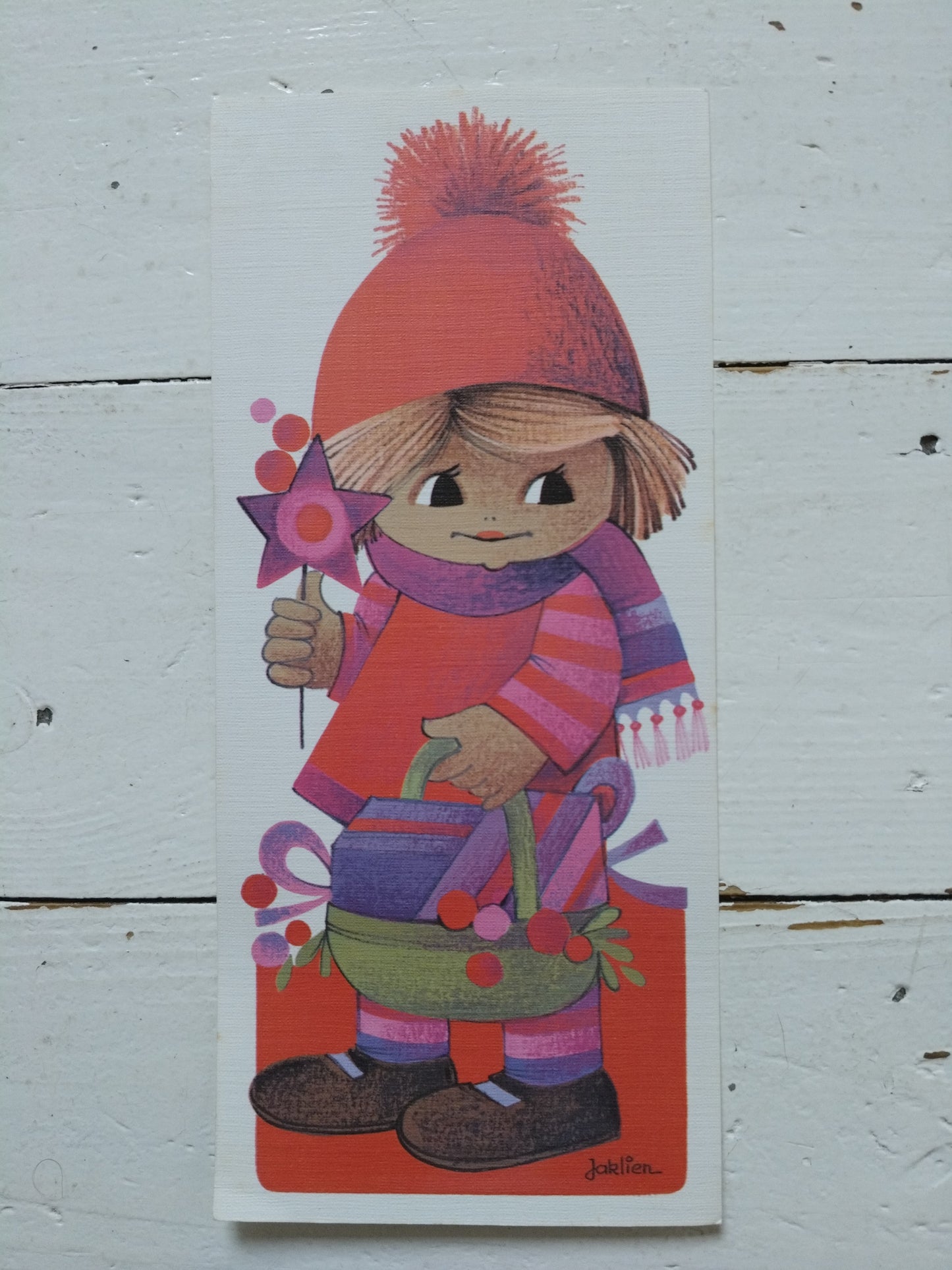 Ancienne carte postale Jaklien Moerman 70's au choix