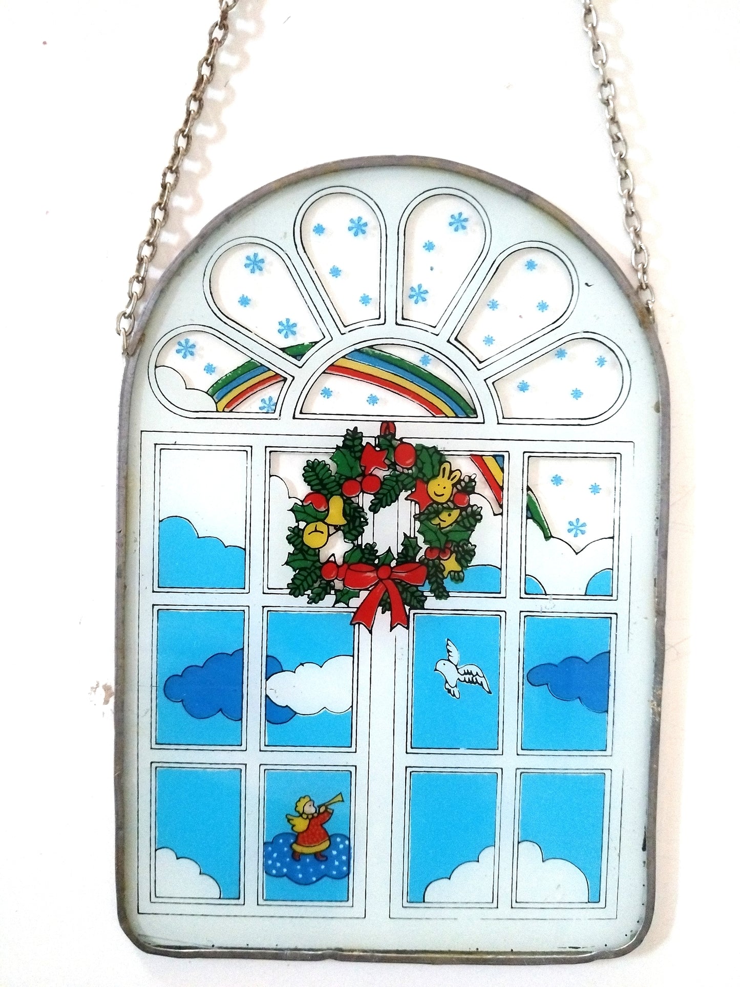 Vitrail mural de Noël