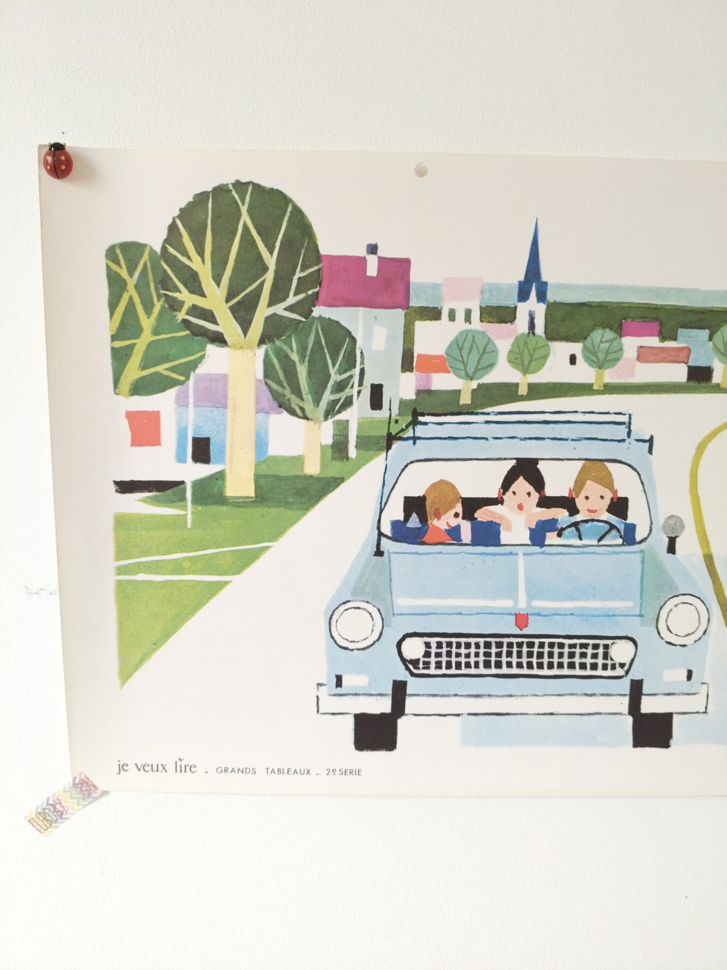 Ancienne affiche scolaire "je veux lire" Hachette Rossignol 2e série 36 - cetaitmieuxavant