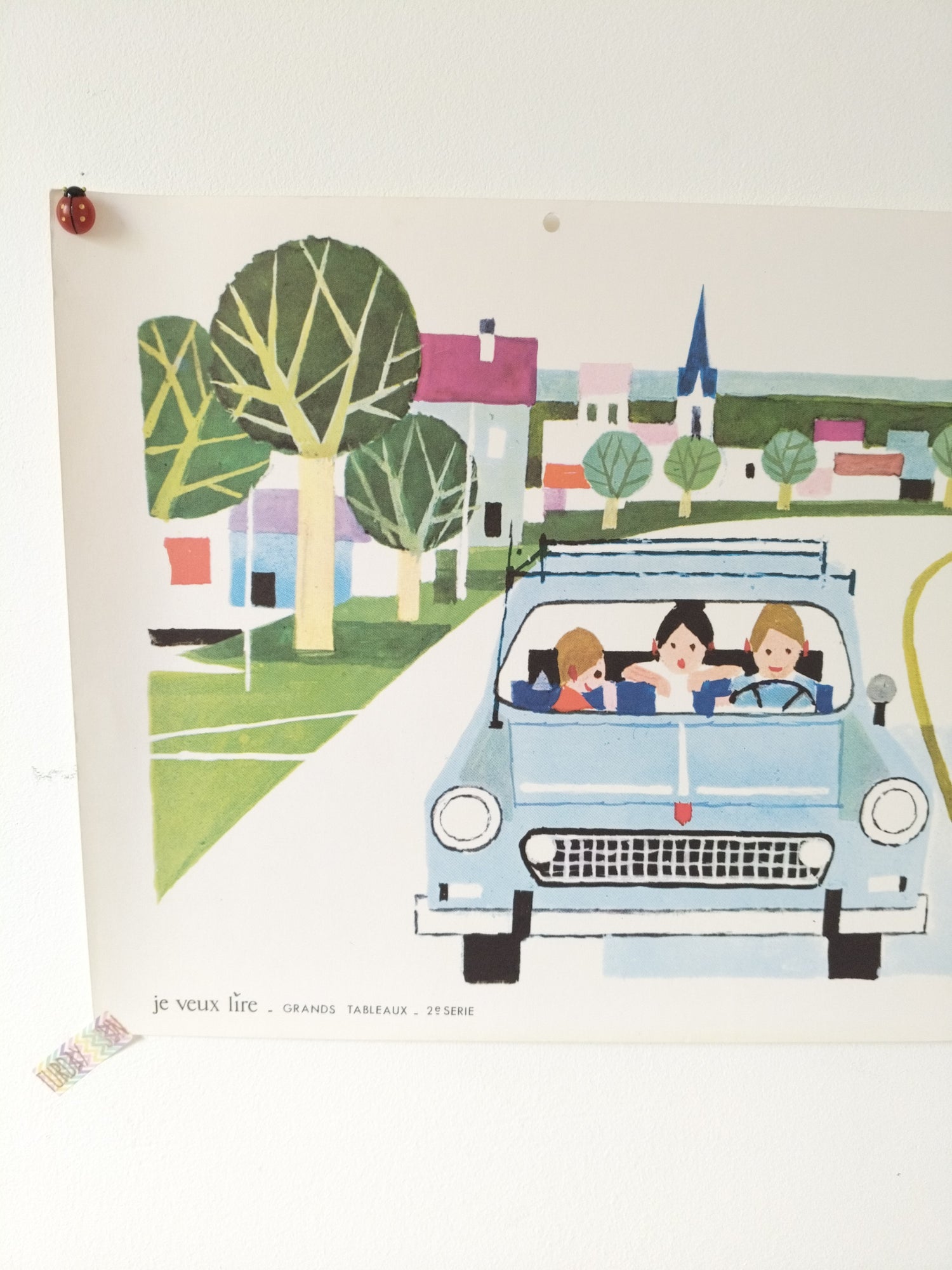 Ancienne affiche scolaire "je veux lire" Hachette Rossignol 2e série 36 - cetaitmieuxavant