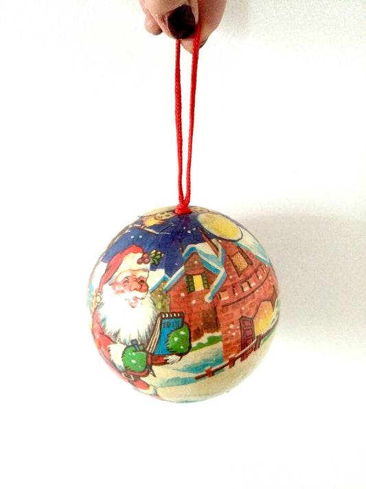 Grosse boule de Noël père Noël
