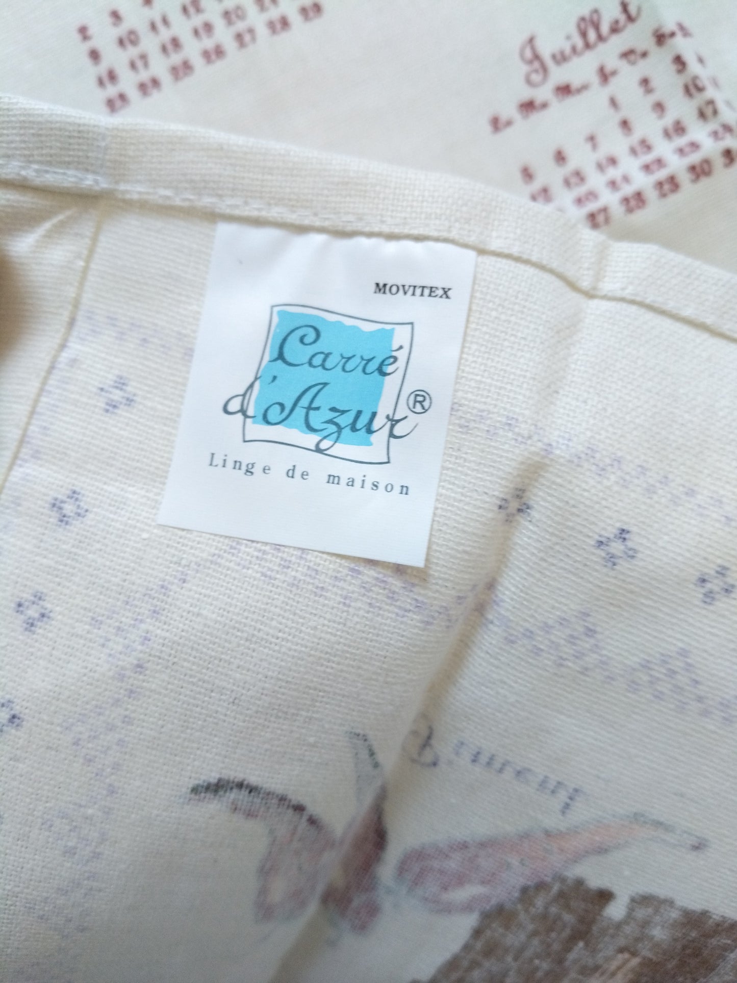 Torchon de cuisine calendrier 2004 Carré d'Azur - cetaitmieuxavant