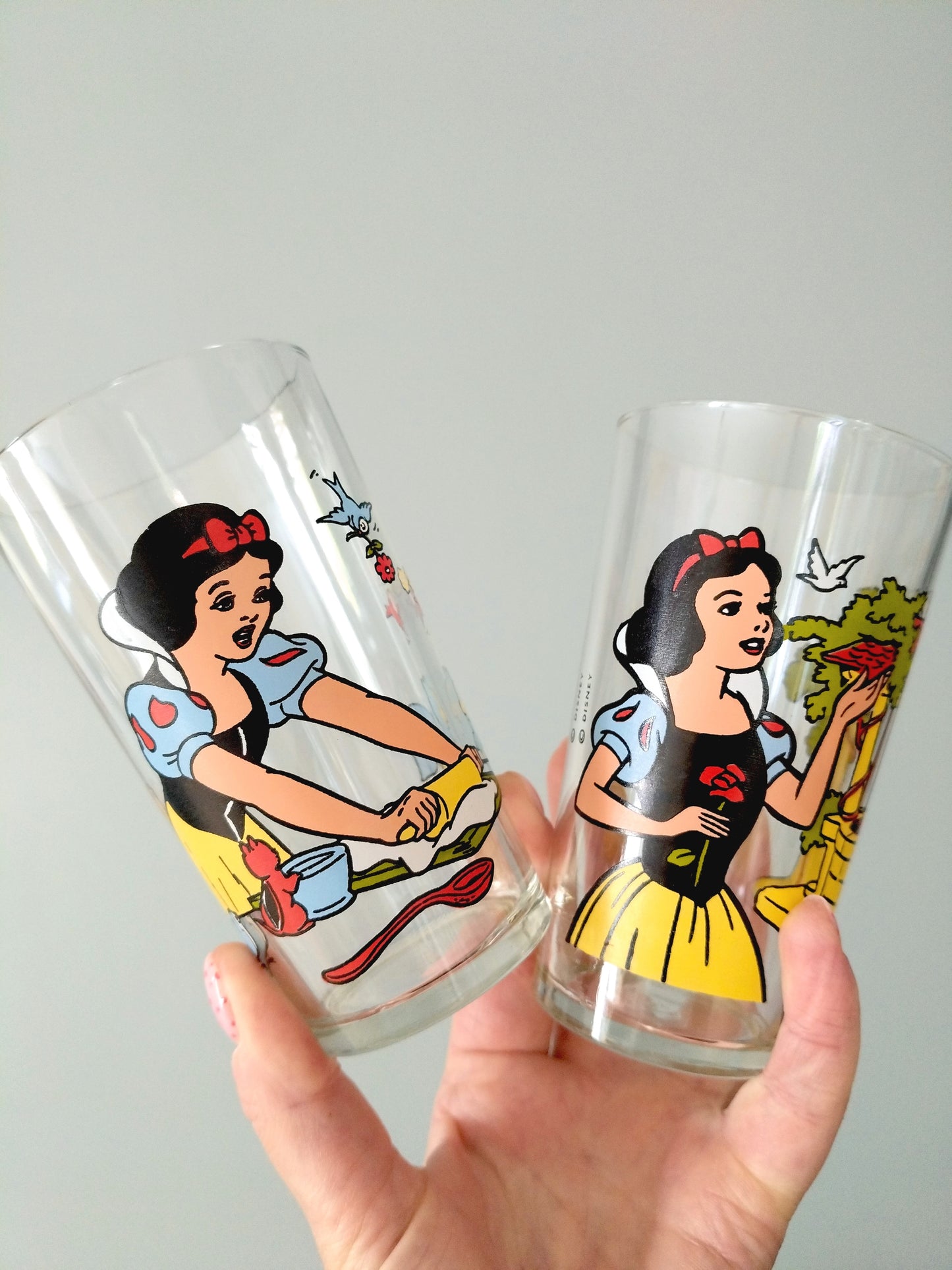 Grand verre Blanche Neige VMC 80's au choix