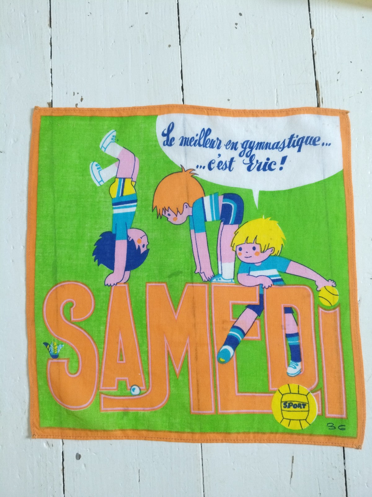 Ensemble de 7 mouchoirs/ semainier pour enfants