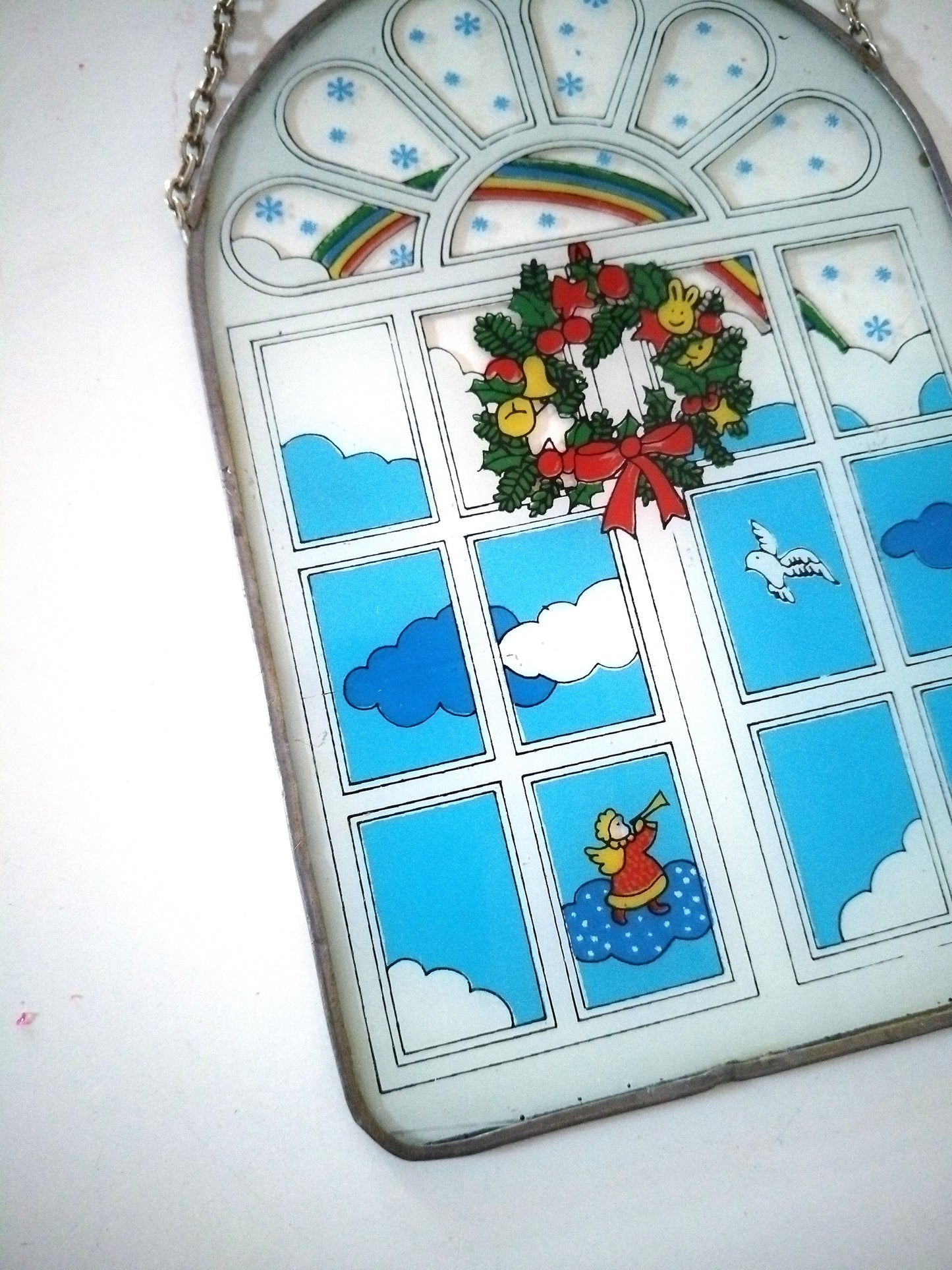 Vitrail mural de Noël