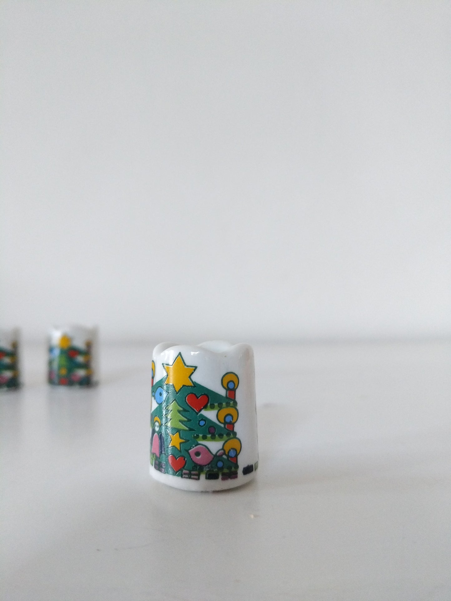 Duo de mini-bougeoirs de Noël Germany + bougies