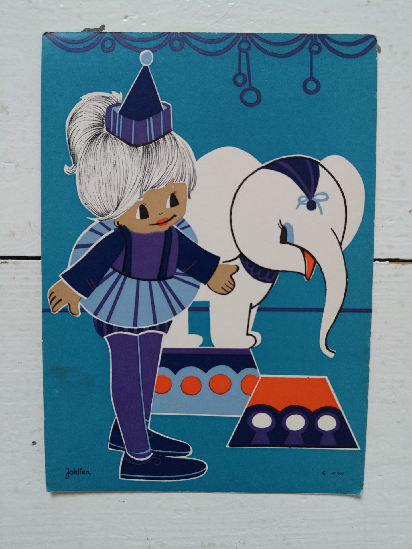 Ancienne carte postale illustration Jaklien Moerman